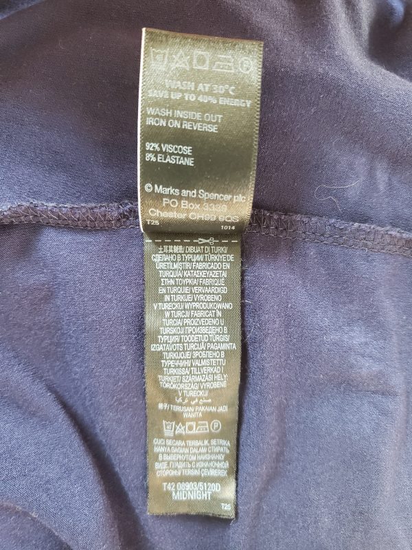 Жіноча сукня M&S темно-синя б/в - Зображення 10