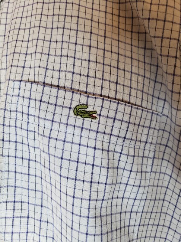 Чоловіча сорочка Lacoste з коротким рукавом б/в - Зображення 4