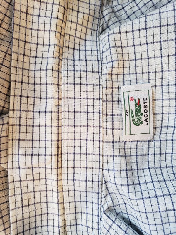 Чоловіча сорочка Lacoste з коротким рукавом б/в - Зображення 6