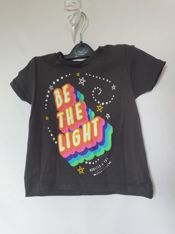 Дитяча футболка Stanley/Stella з написом Be the Light, розмір 3–4 роки, органічна бавовна