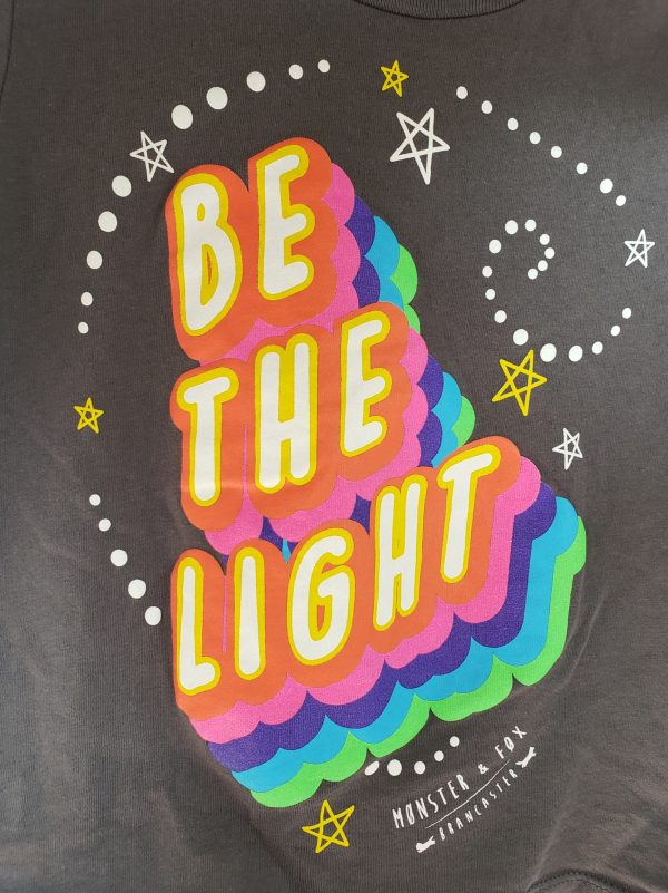 Футболка для дитини 3–4 роки з написом BE THE LIGHT – Stanley/Stella, органічна бавовна - Зображення 2