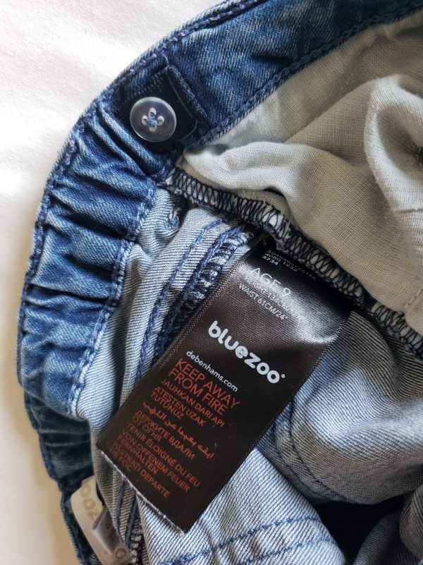 Дитячі джинсові шорти Bluezoo з вишивкою 9 років б/в - Зображення 6