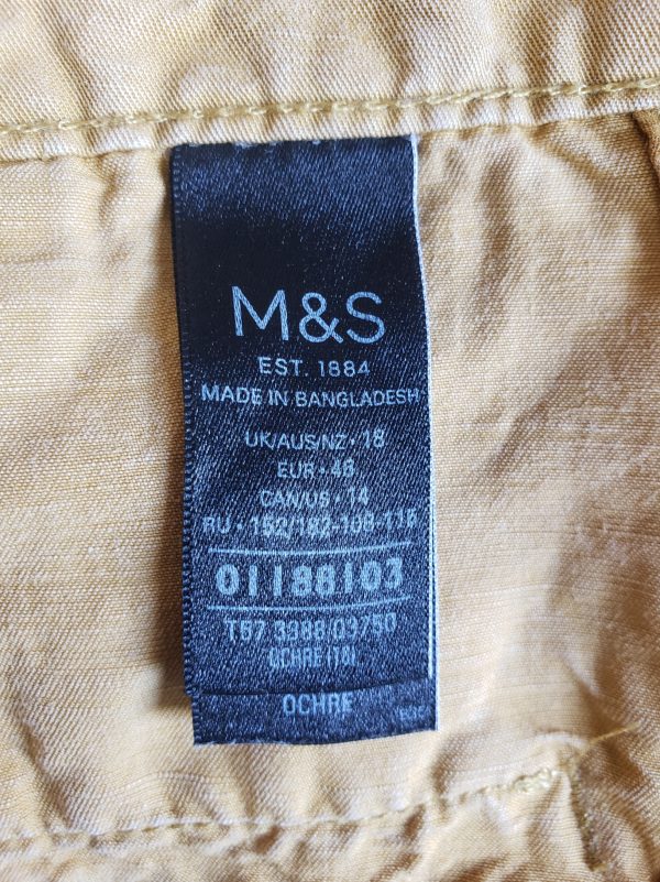 Жіночі шорти M&S Collection з льону б/в - Зображення 6