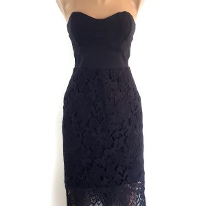 Чорна коктейльна сукня Lipsy з мереживом - вечірня сукня для особливих випадків