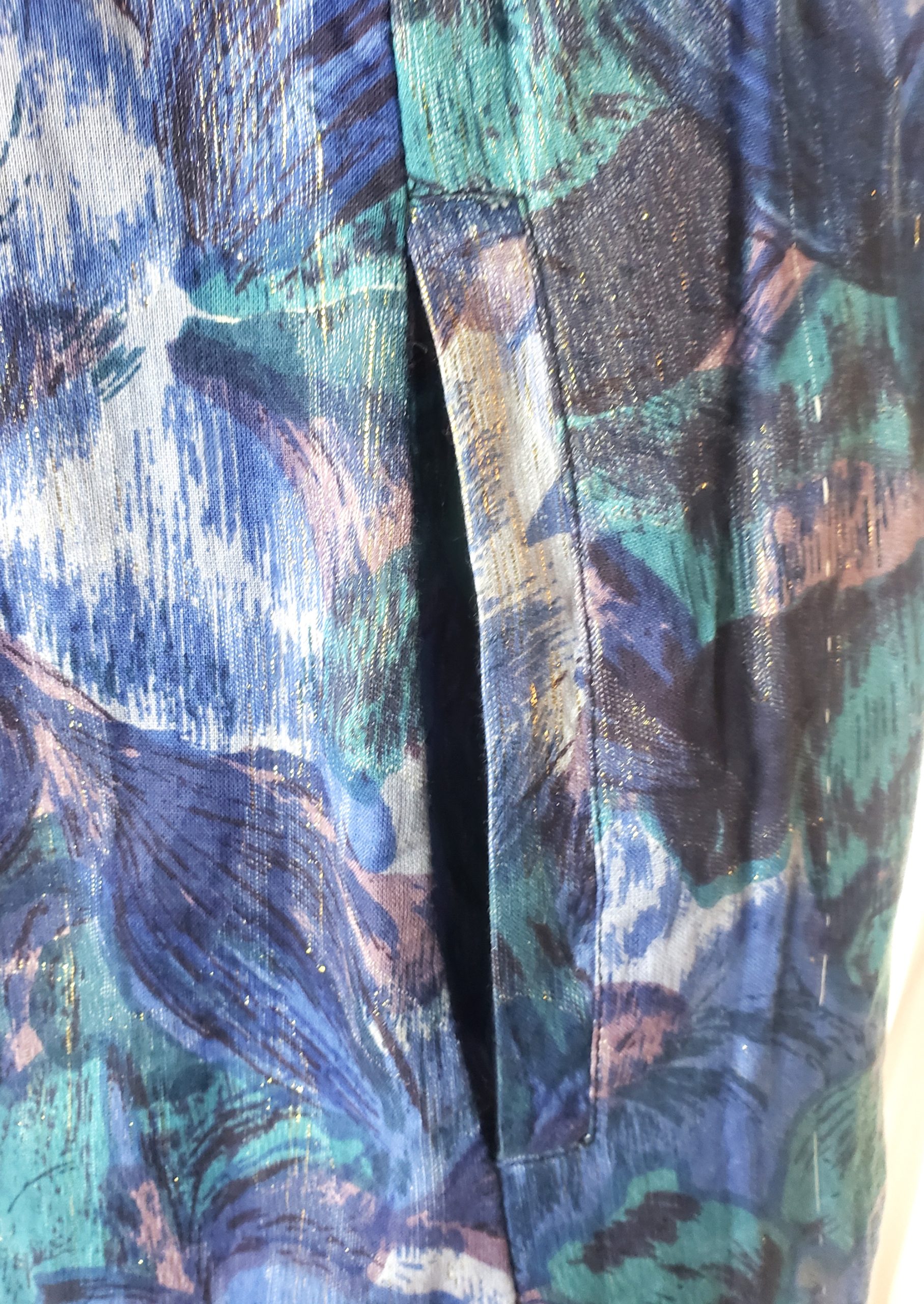 Жіноча синя сукня з квітковим принтом - котонова сукня без рукавів в ідеальному стані 6 Жіноча синя сукня з квітковим принтом - котонова сукня без рукавів в ідеальному стані - Зображення 6