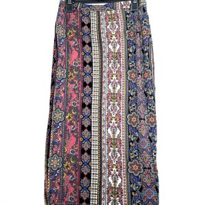 Стильна Віскозна Спідниця з Етнічним Принтом - Модний Тренд 2025 | Елегантна Різноколірна Спідниця