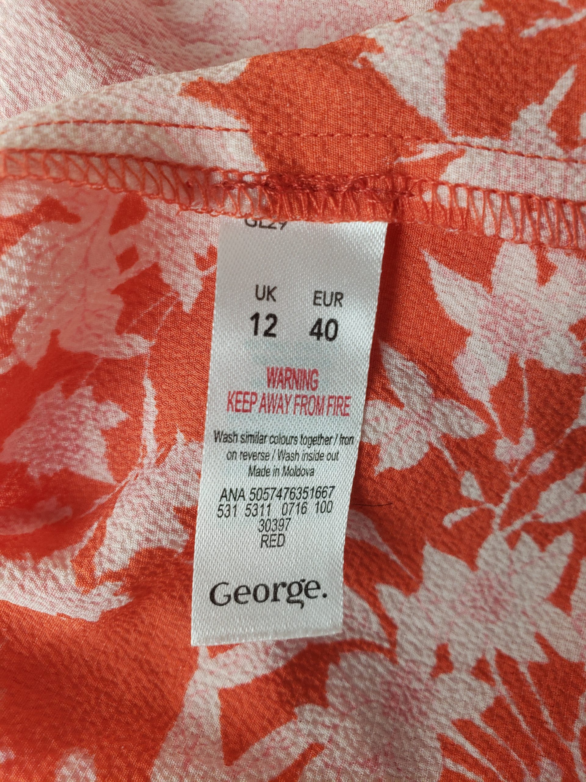 Рожева блуза George з квітковим принтом - вживаний одяг в ідеальному стані 5 Рожева блуза George з квітковим принтом - вживаний одяг в ідеальному стані - Зображення 5