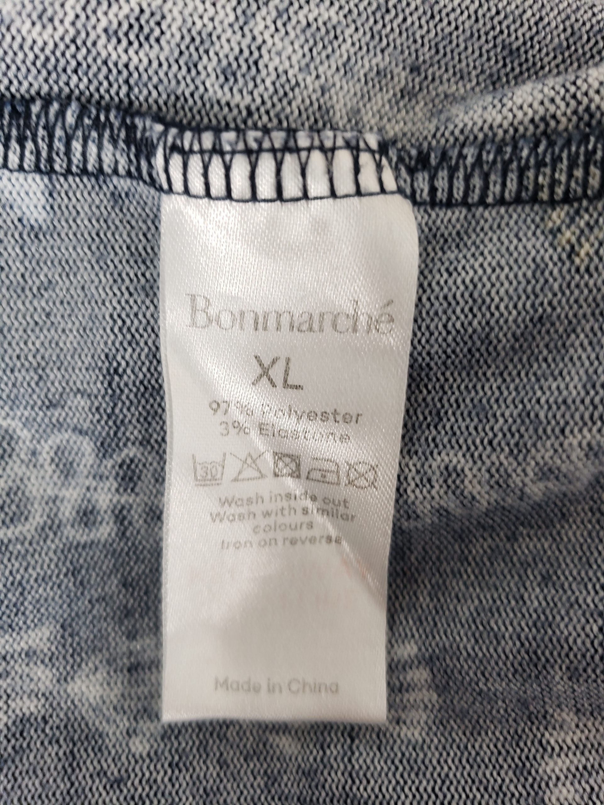 Синя сукня XL з рослинним принтом - вживаний одяг з поліестеру в ідеальному стані 5 Синя сукня XL з рослинним принтом - вживаний одяг з поліестеру в ідеальному стані - Зображення 5