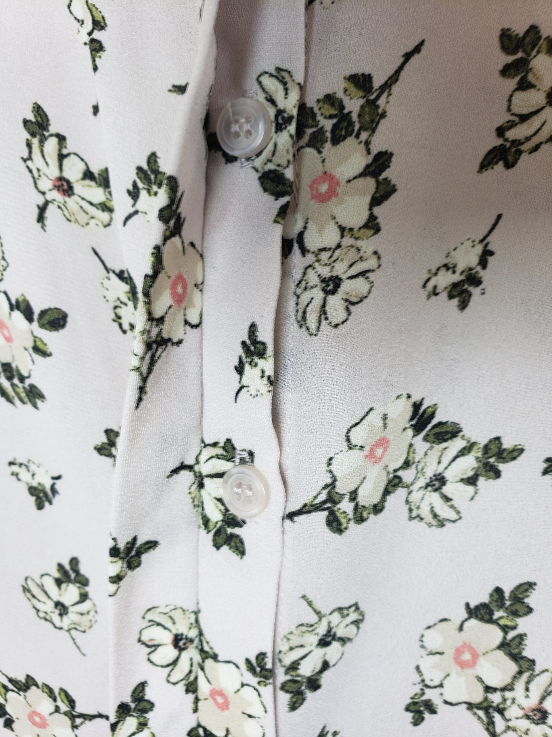 Біла сорочка без рукавів з квітковим принтом - літній офісний стиль повсякденний одяг 9 Біла сорочка без рукавів з квітковим принтом - літній офісний стиль повсякденний одяг - Зображення 9