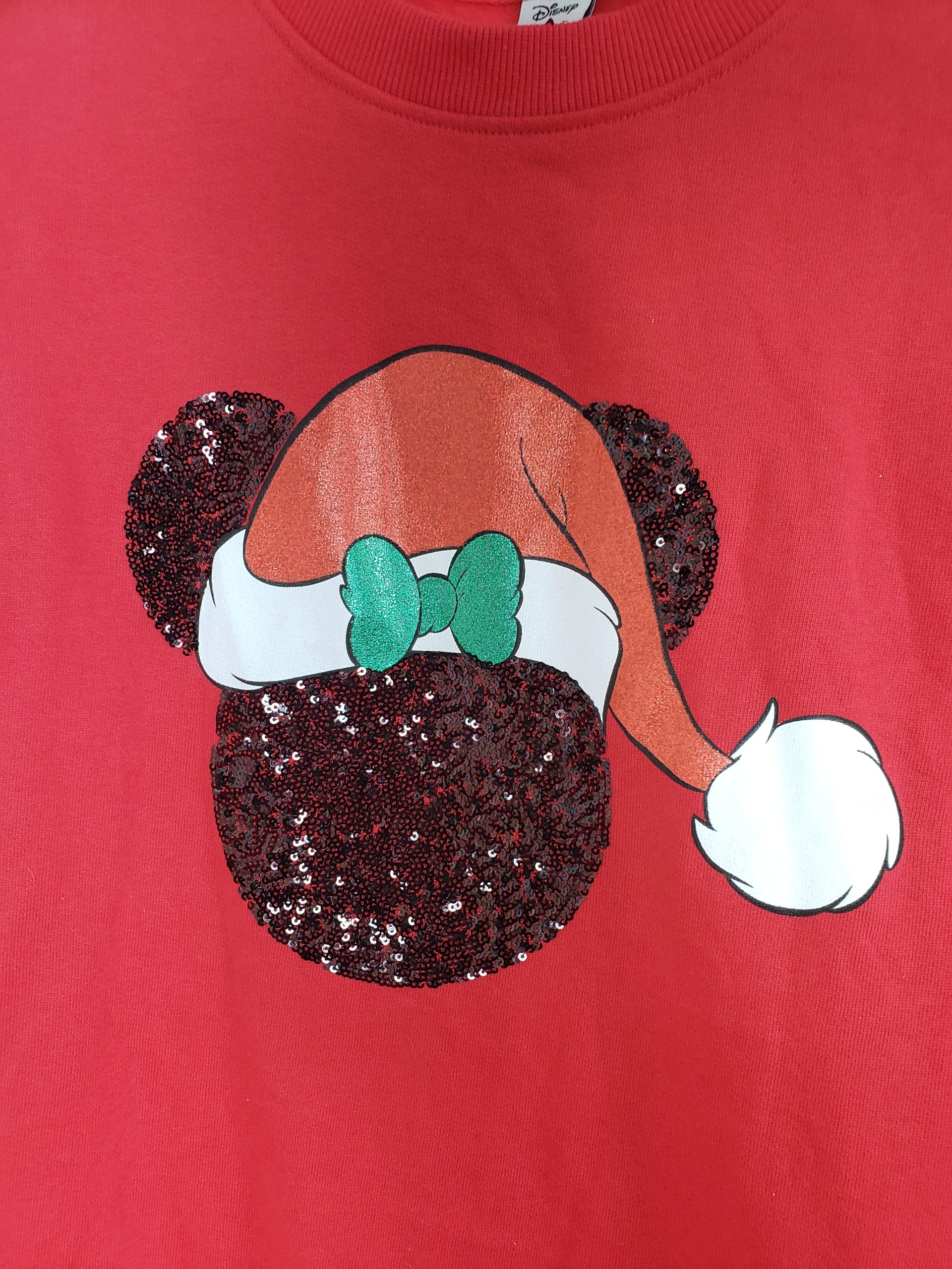 Стильний червоний светшот Disney з вишивкою - модний новорічний одяг для елегантного образу 4 Стильний червоний светшот Disney з вишивкою - модний новорічний одяг для елегантного образу - Зображення 4