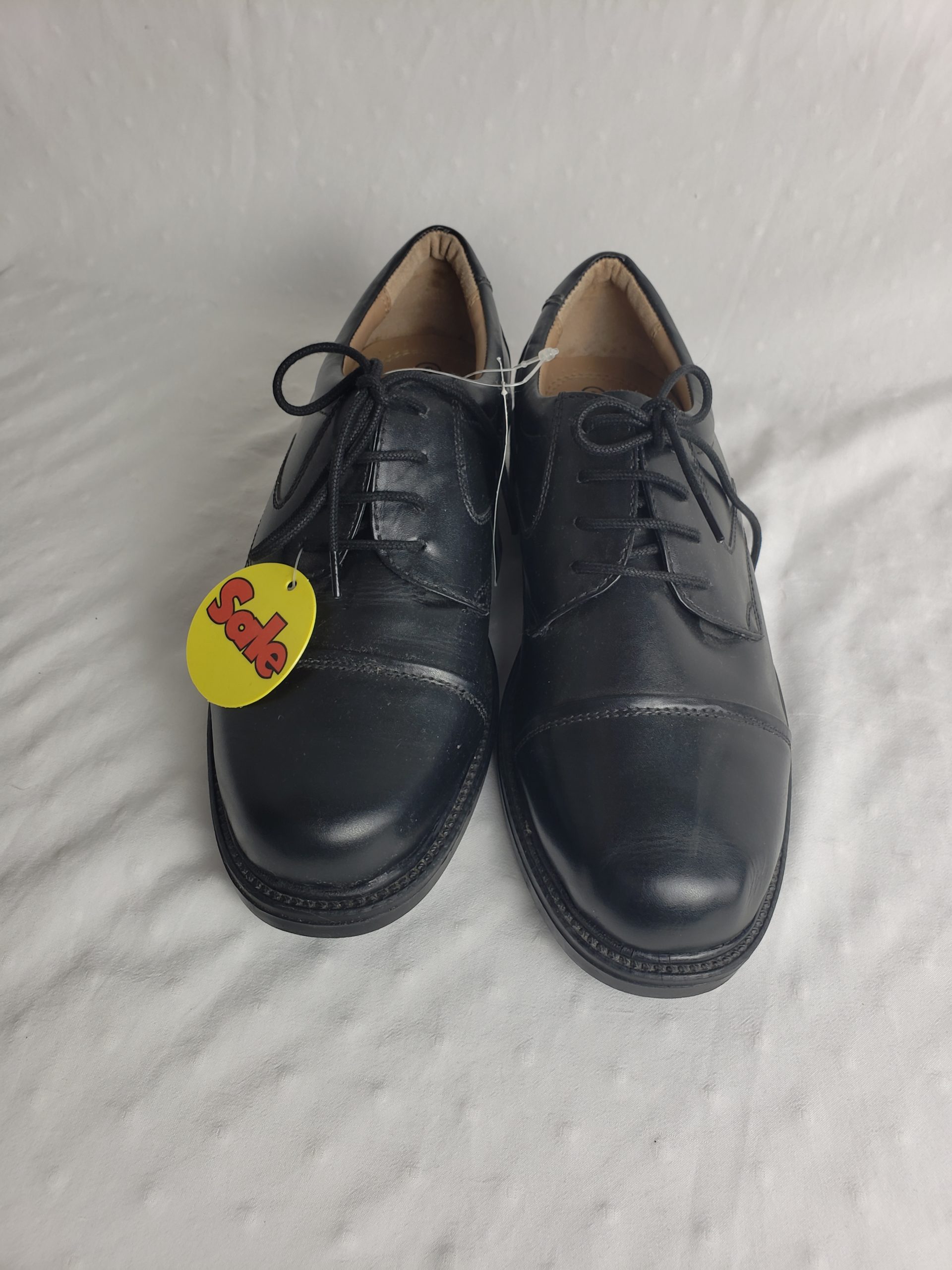 Чорні шкіряні туфлі чоловічі 42 розмір - осіннє взуття для офісу та повсякденного носіння 9 Чорні шкіряні туфлі чоловічі 42 розмір - осіннє взуття для офісу та повсякденного носіння - Зображення 9