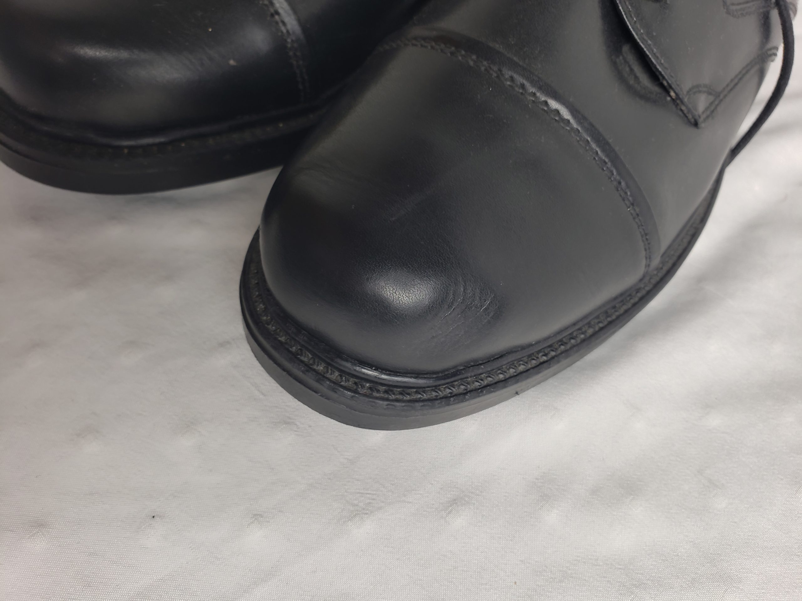 Чорні шкіряні туфлі чоловічі 42 розмір - осіннє взуття для офісу та повсякденного носіння 8 Чорні шкіряні туфлі чоловічі 42 розмір - осіннє взуття для офісу та повсякденного носіння - Зображення 8