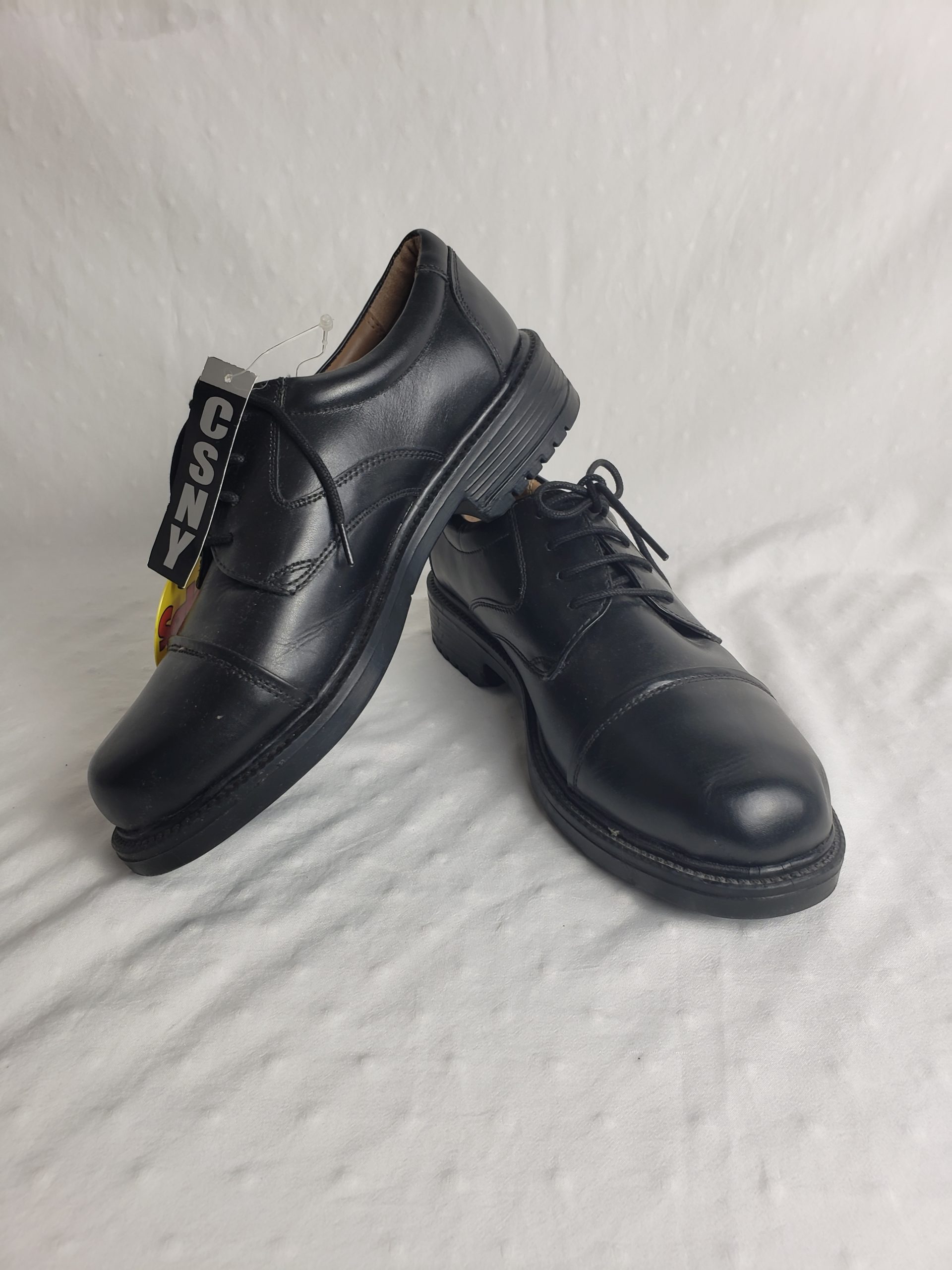 Чорні шкіряні туфлі чоловічі 42 розмір - осіннє взуття для офісу та повсякденного носіння 4 Чорні шкіряні туфлі чоловічі 42 розмір - осіннє взуття для офісу та повсякденного носіння - Зображення 4
