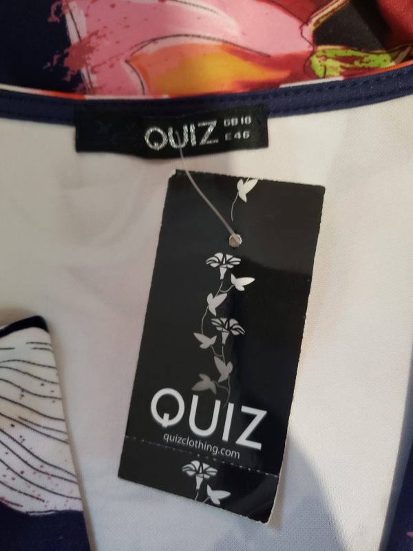 Елегантна синя сукня з квітковим принтом QUIZ - жіночий одяг з поліестеру - Зображення 9
