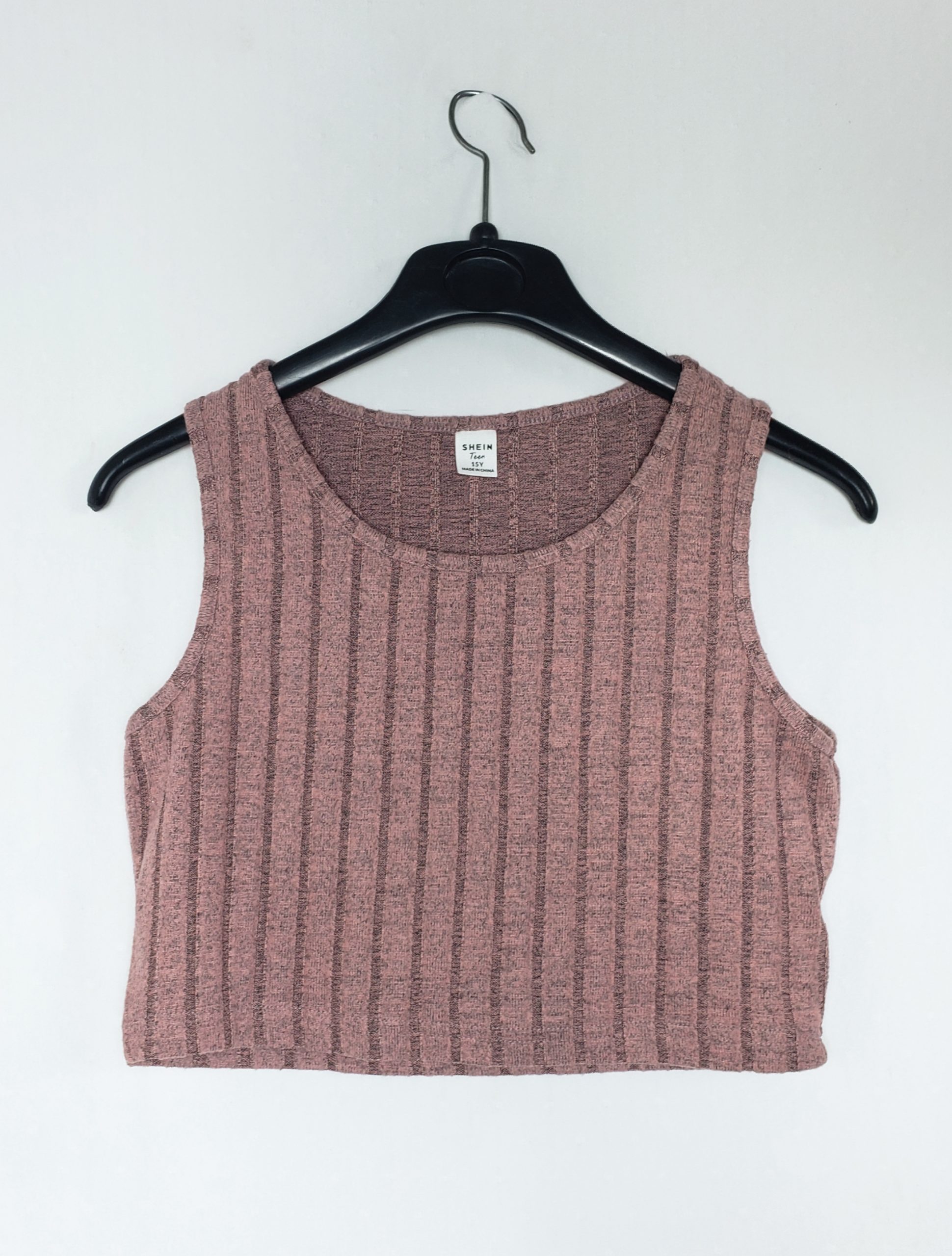 Рожевий топ SHEIN Teen 15Y - стильна майка з поліестеру в ідеальному стані 1 Рожевий топ SHEIN Teen 15Y - стильна майка з поліестеру в ідеальному стані