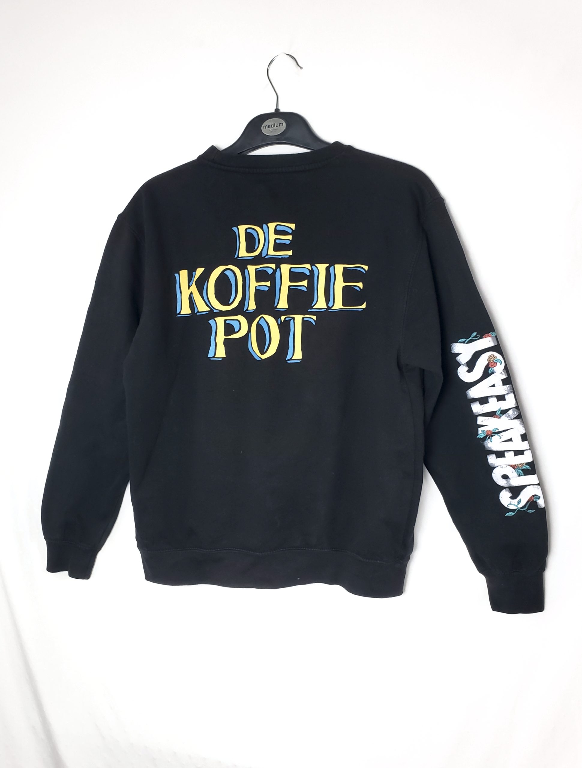 Стильний чорний світшот з принтом DE KOFFIE POT - модний vintage одяг 3 Стильний чорний світшот з принтом DE KOFFIE POT - модний vintage одяг - Зображення 3