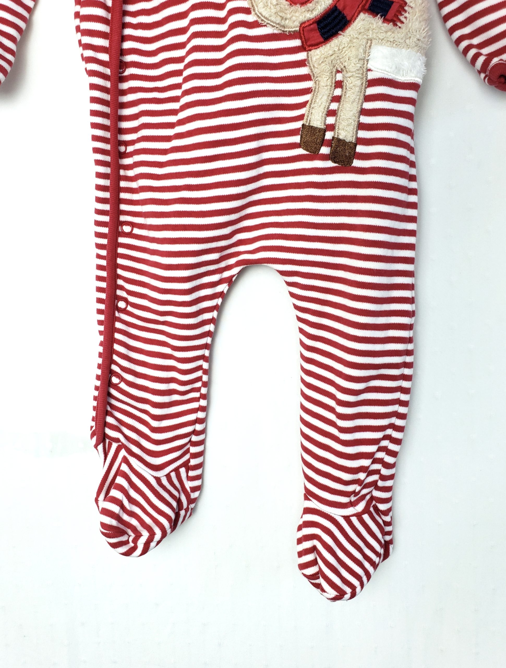 Дитячий комбінезон з оленем 9-12 місяців - святковий новорічний одяг для малюків 2 Дитячий комбінезон з оленем 9-12 місяців - святковий новорічний одяг для малюків - Зображення 2