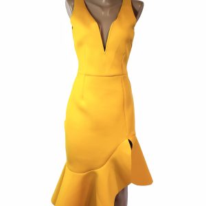 Стильна жовта сукня Boohoo - елегантний модний тренд 2024 - Жовтий, розмір 46
