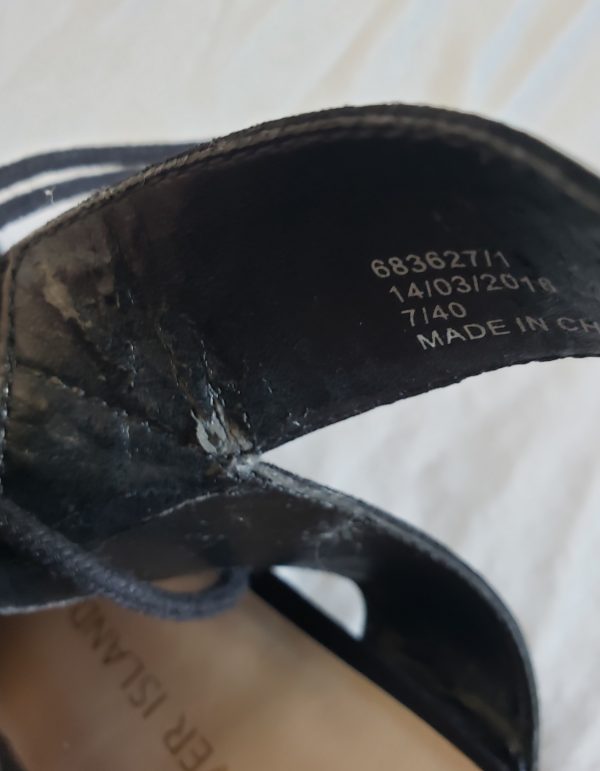 Стильні чорні замшеві босоніжки River Island - елегантний літній - Зображення 5