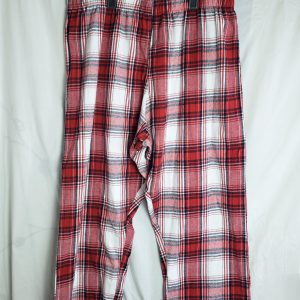 Червоні бавовняні штани в клітинку - комфорт для дому та відпочинку