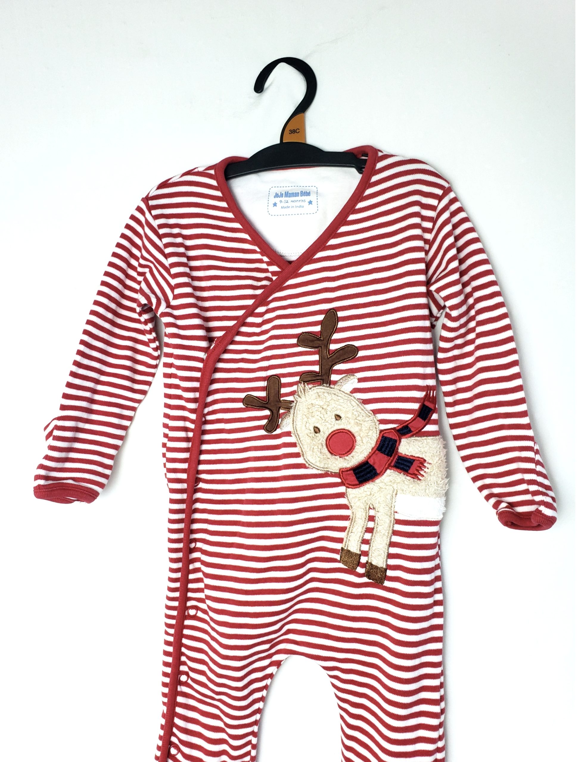 Дитячий комбінезон з оленем 9-12 місяців - святковий новорічний одяг для малюків 3 Дитячий комбінезон з оленем 9-12 місяців - святковий новорічний одяг для малюків - Зображення 3