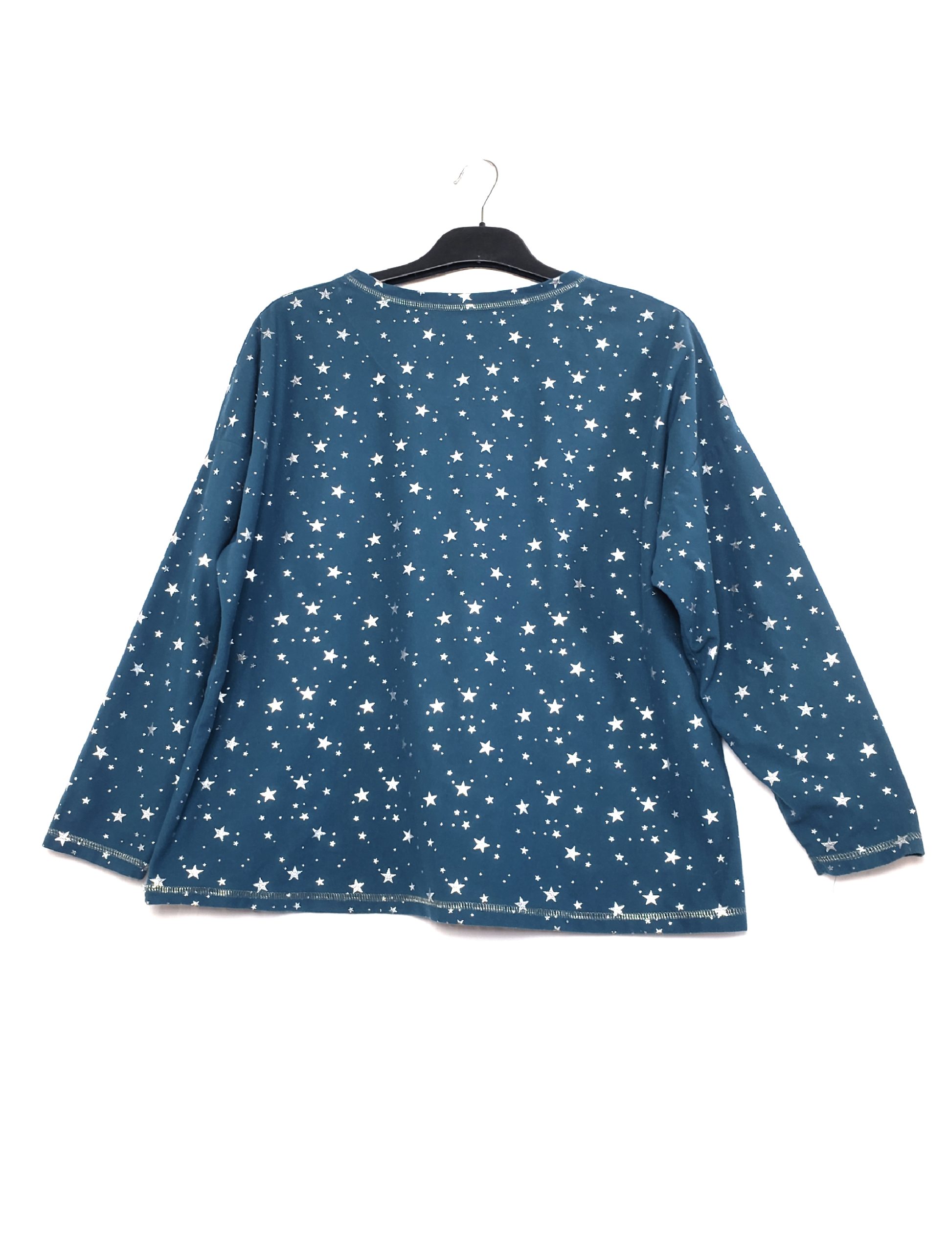 Стильний бірюзовий лонгслів з зірками - елегантна мода для мрійниць 4 Стильний бірюзовий лонгслів з зірками - елегантна мода для мрійниць - Зображення 4