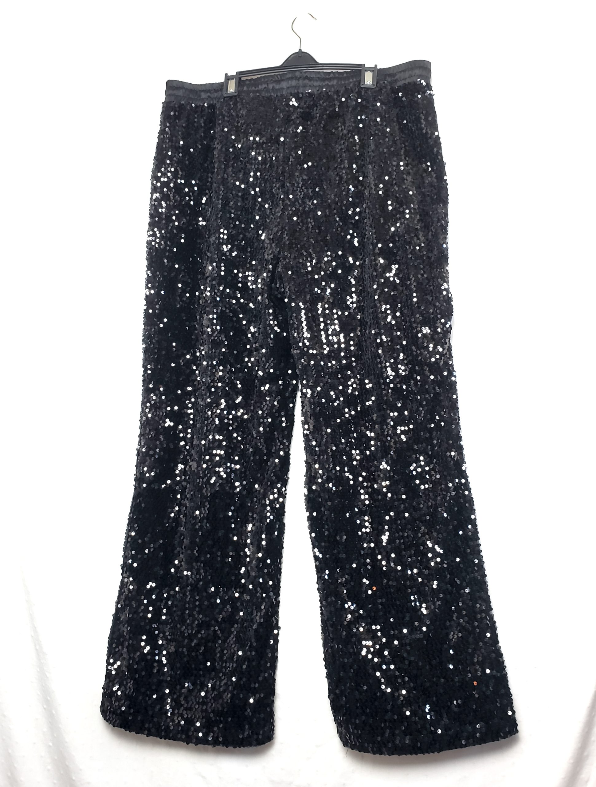 Стильні чорні штани з пайєтками - елегантний блискучий одяг для модних жінок 5 Стильні чорні штани з пайєтками - елегантний блискучий одяг для модних жінок - Зображення 5