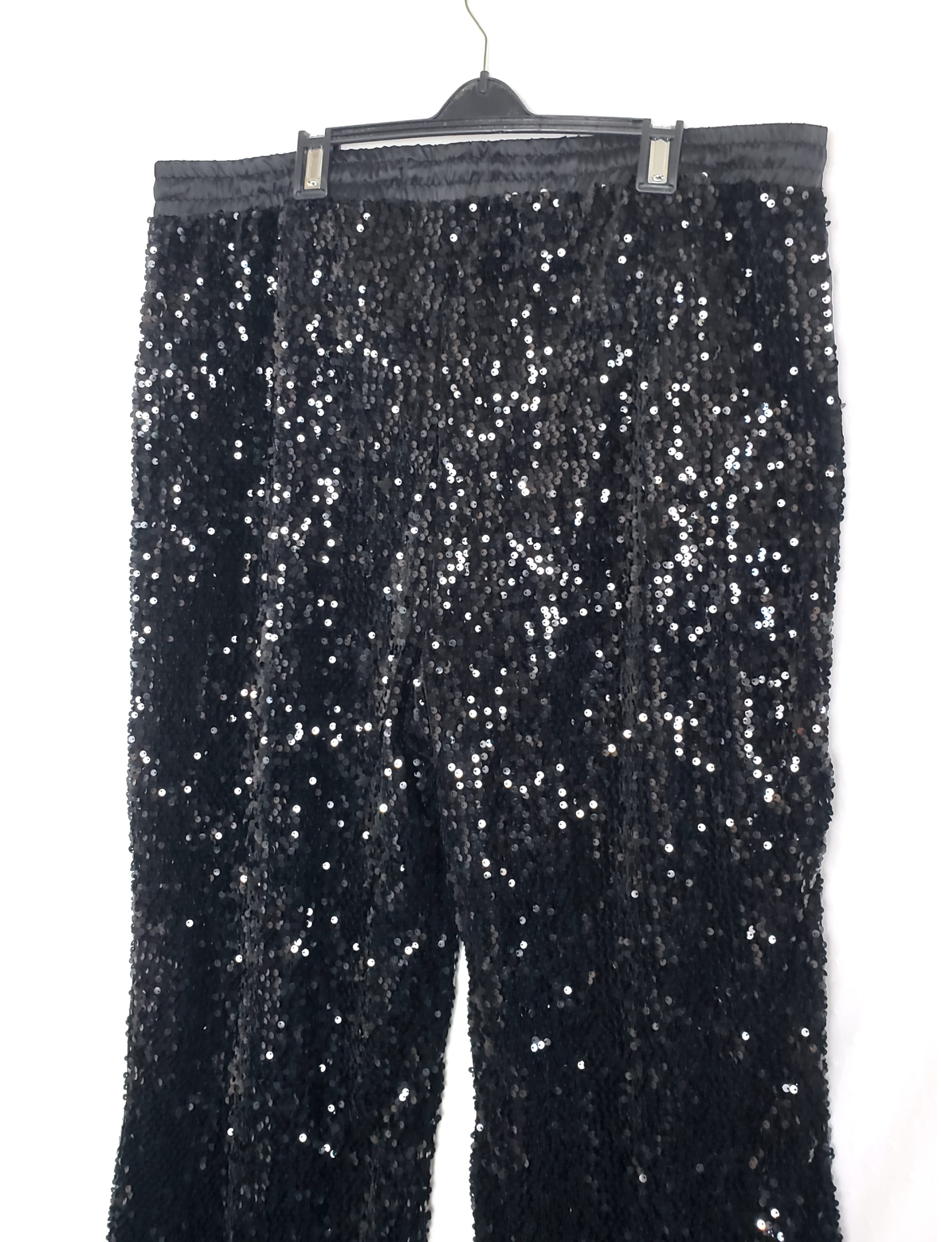 Стильні чорні штани з пайєтками - елегантний блискучий одяг для модних жінок 6 Стильні чорні штани з пайєтками - елегантний блискучий одяг для модних жінок - Зображення 6