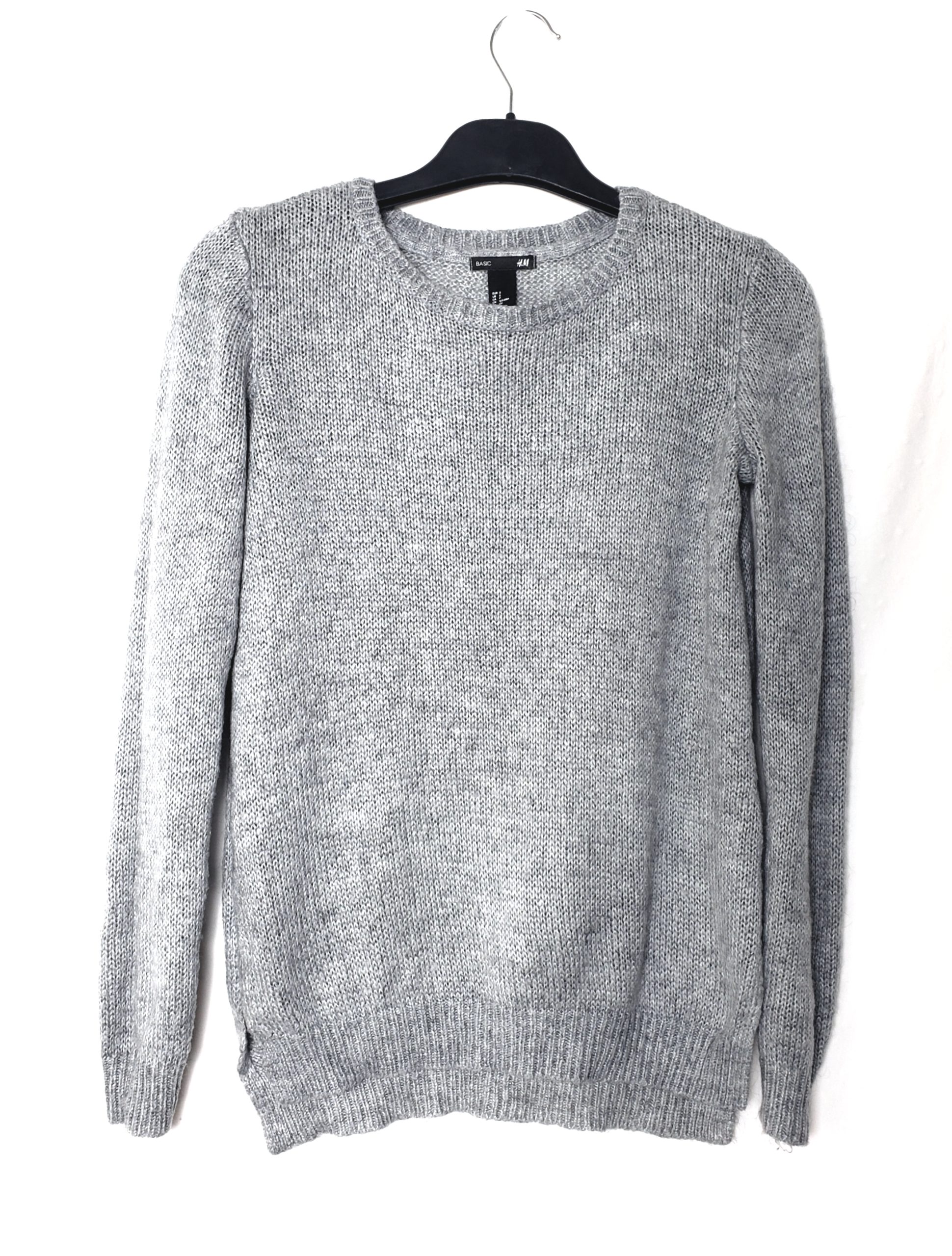 Стильний сірий светр H&M - елегантна вовняна кофта для модного гардеробу 1 Стильний сірий светр H&M - елегантна вовняна кофта для модного гардеробу