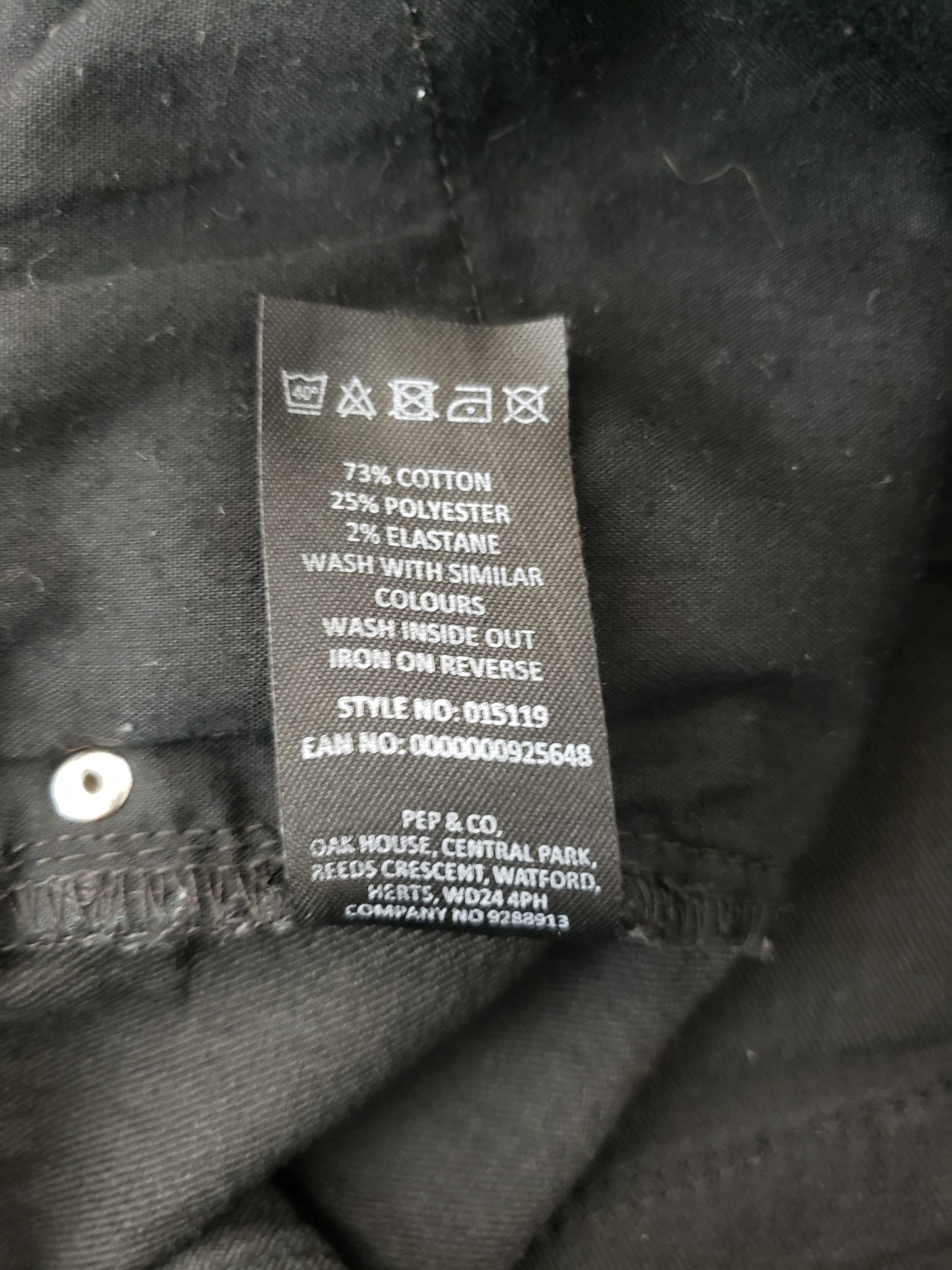 Чорні жіночі джинси PEP&CO з високою талією - вживані джинси в ідеальному стані 7 Чорні жіночі джинси PEP&CO з високою талією - вживані джинси в ідеальному стані - Зображення 7