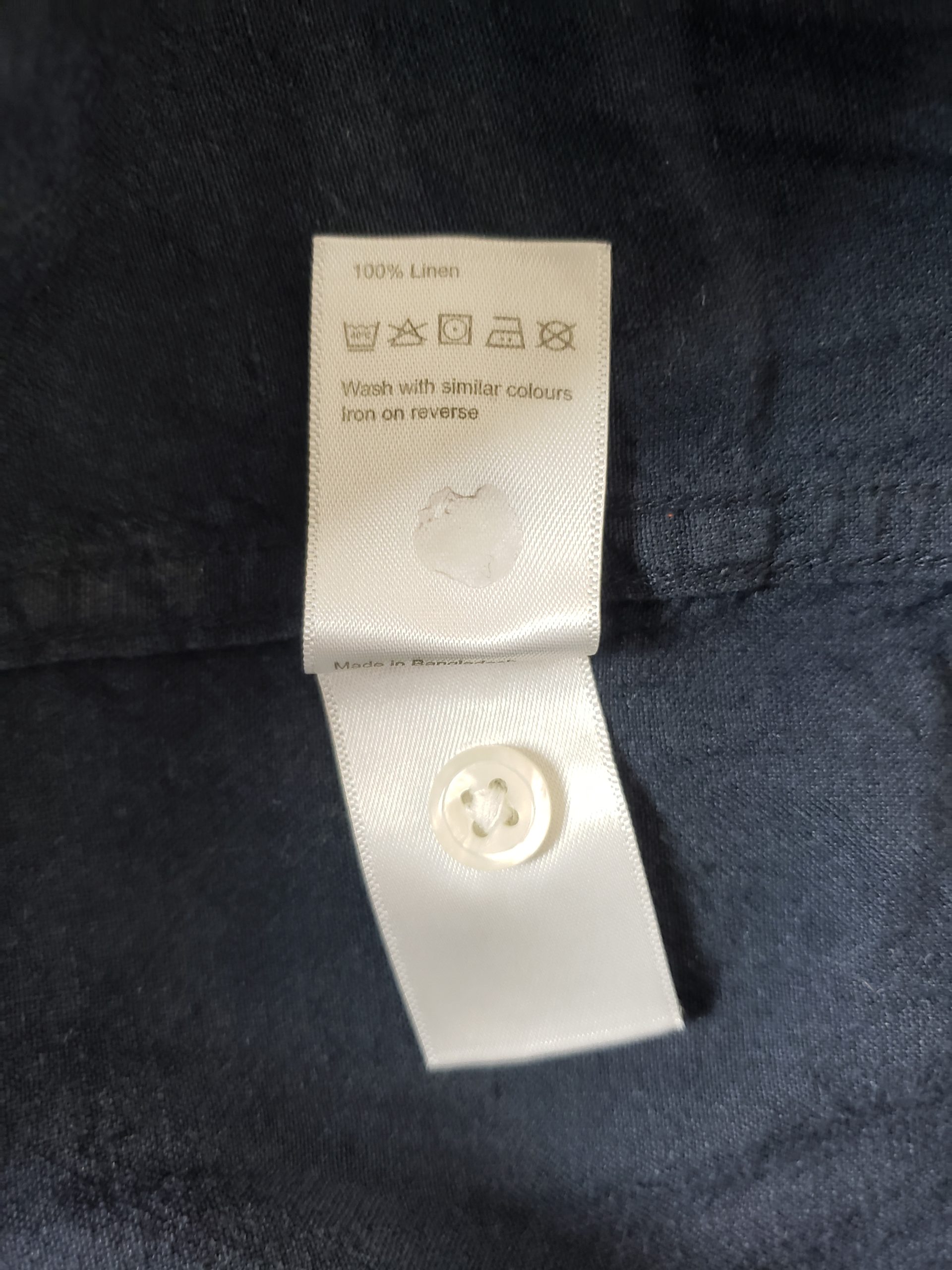 Чоловіча лляна сорочка John Lewis синя з коротким рукавом - ідеальний стан 6 Чоловіча лляна сорочка John Lewis синя з коротким рукавом - ідеальний стан - Зображення 6