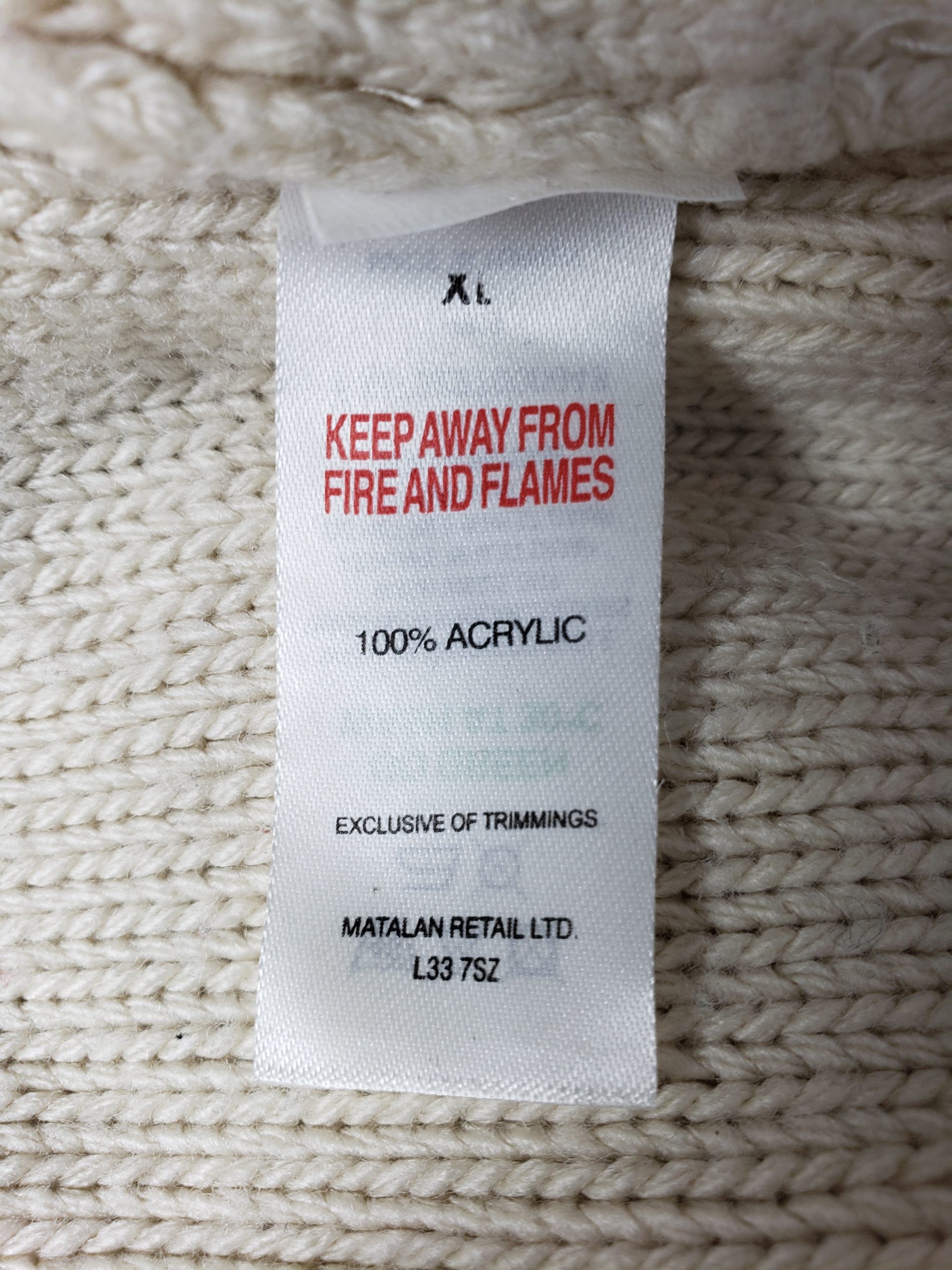 Бежевий светр жіночий з аранським візерунком Papaya - акриловий в'язаний пуловер XL 7 Бежевий светр жіночий з аранським візерунком Papaya - акриловий в'язаний пуловер XL - Зображення 7