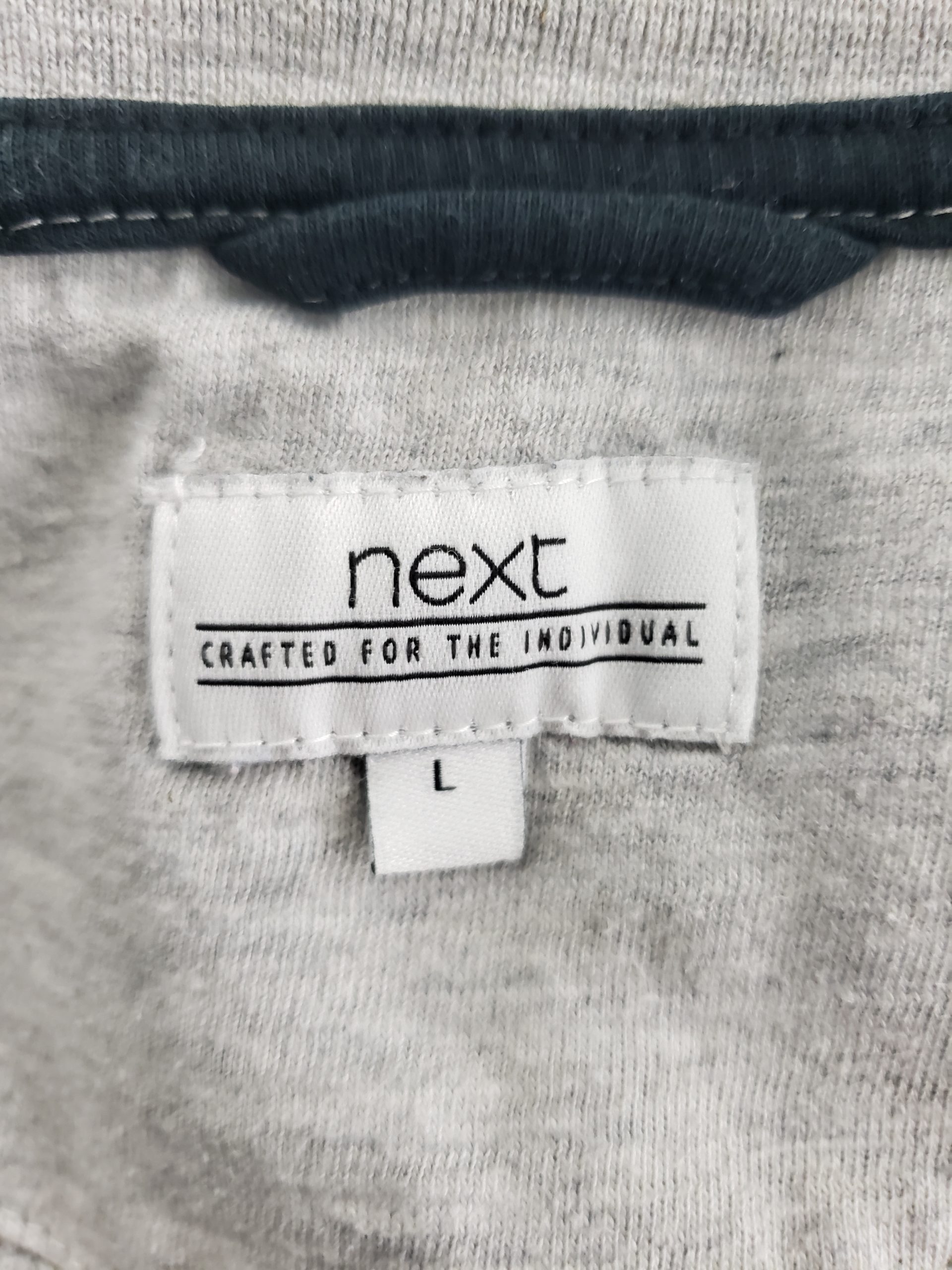 Сіра бавовняна кофта унісекс Next на блискавці - вживаний одяг в ідеальному стані 4 Сіра бавовняна кофта унісекс Next на блискавці - вживаний одяг в ідеальному стані - Зображення 4