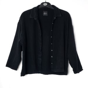 Чорна сорочка жіноча секонд хенд ідеальний стан - універсальна блузка для офісу та повсякдення