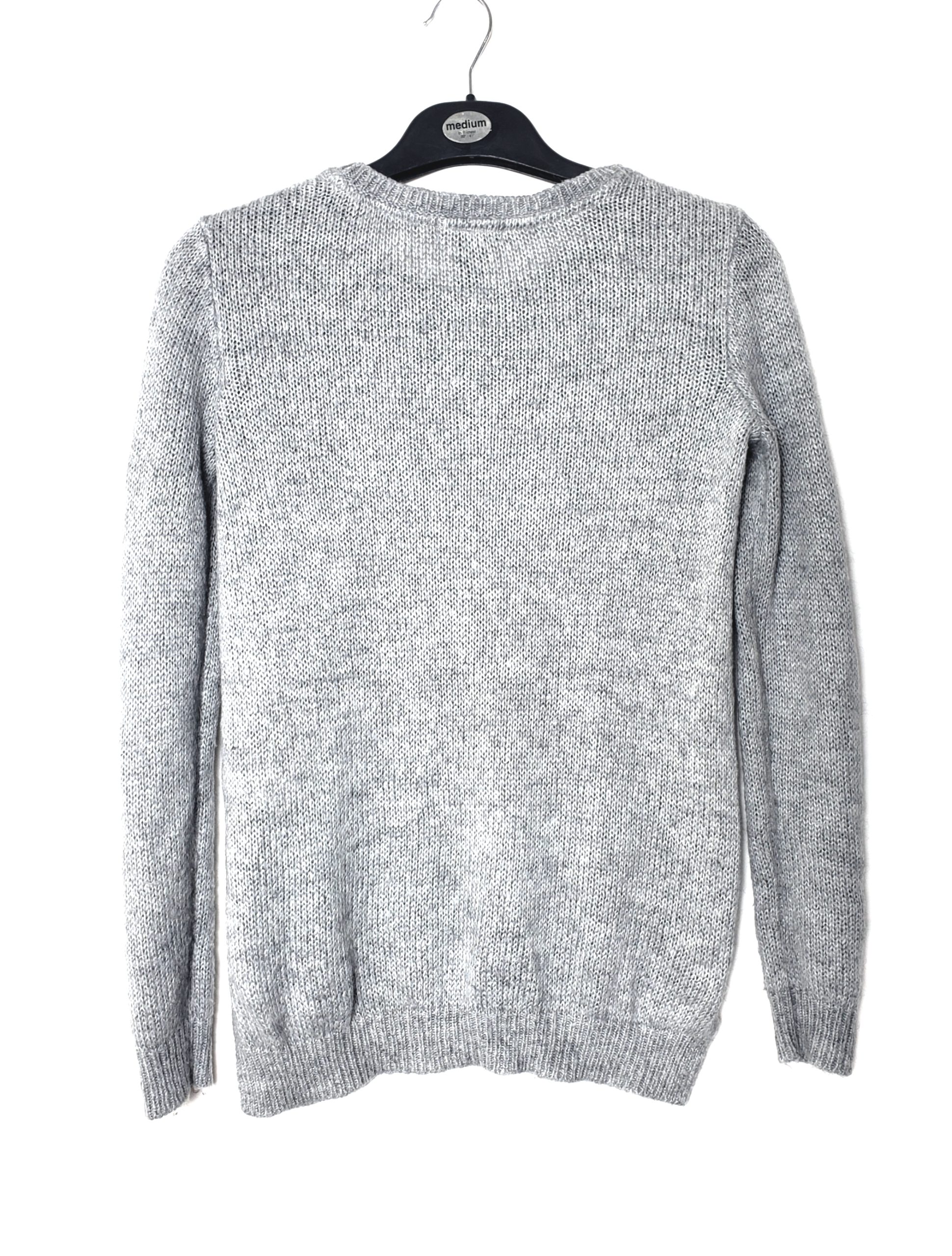 Стильний сірий светр H&M - елегантна вовняна кофта для модного гардеробу 2 Стильний сірий светр H&M - елегантна вовняна кофта для модного гардеробу - Зображення 2