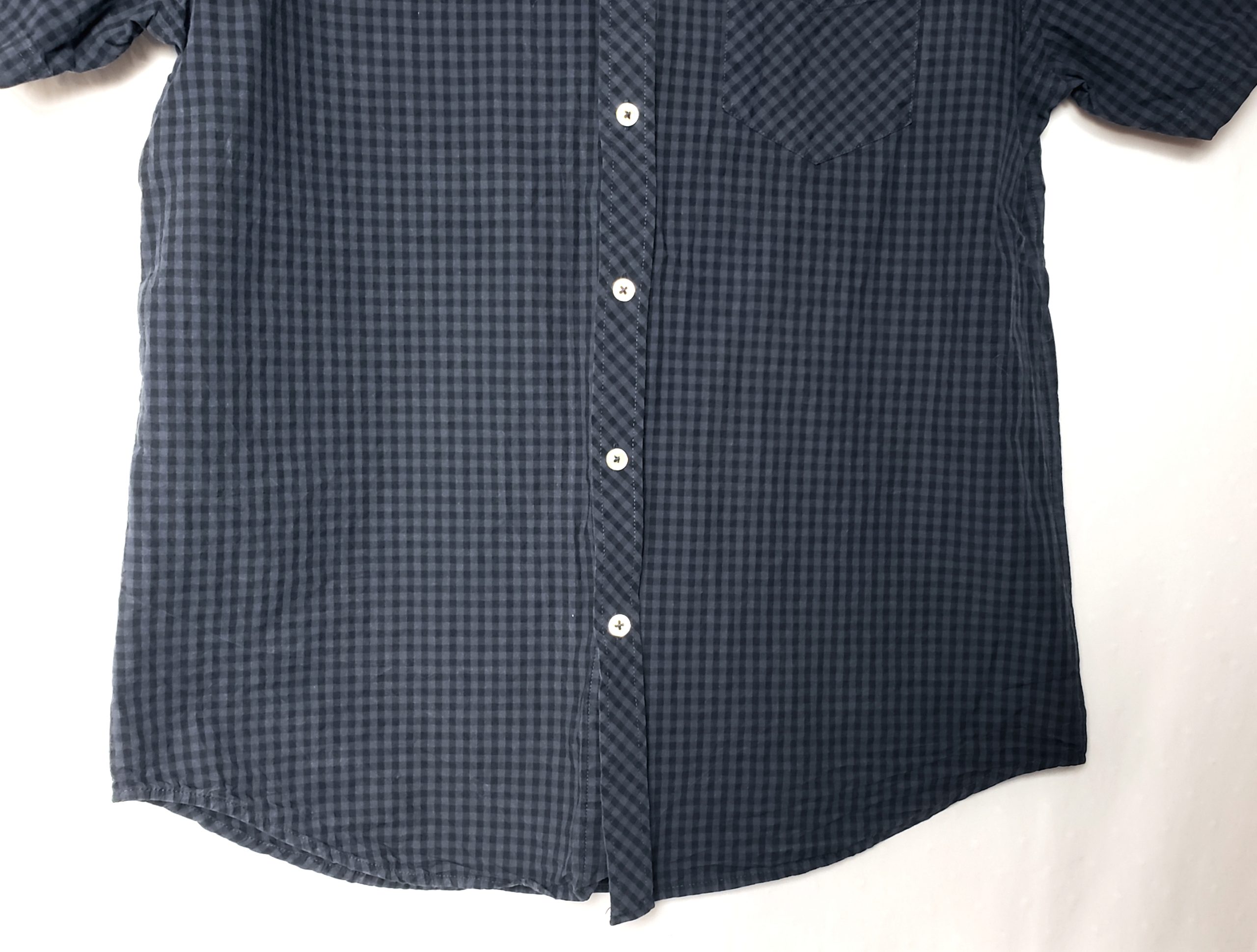 Чоловіча сорочка Ben Sherman в клітинку з коротким рукавом - літня casual сорочка синього кольору 4 Чоловіча сорочка Ben Sherman в клітинку з коротким рукавом - літня casual сорочка синього кольору - Зображення 4