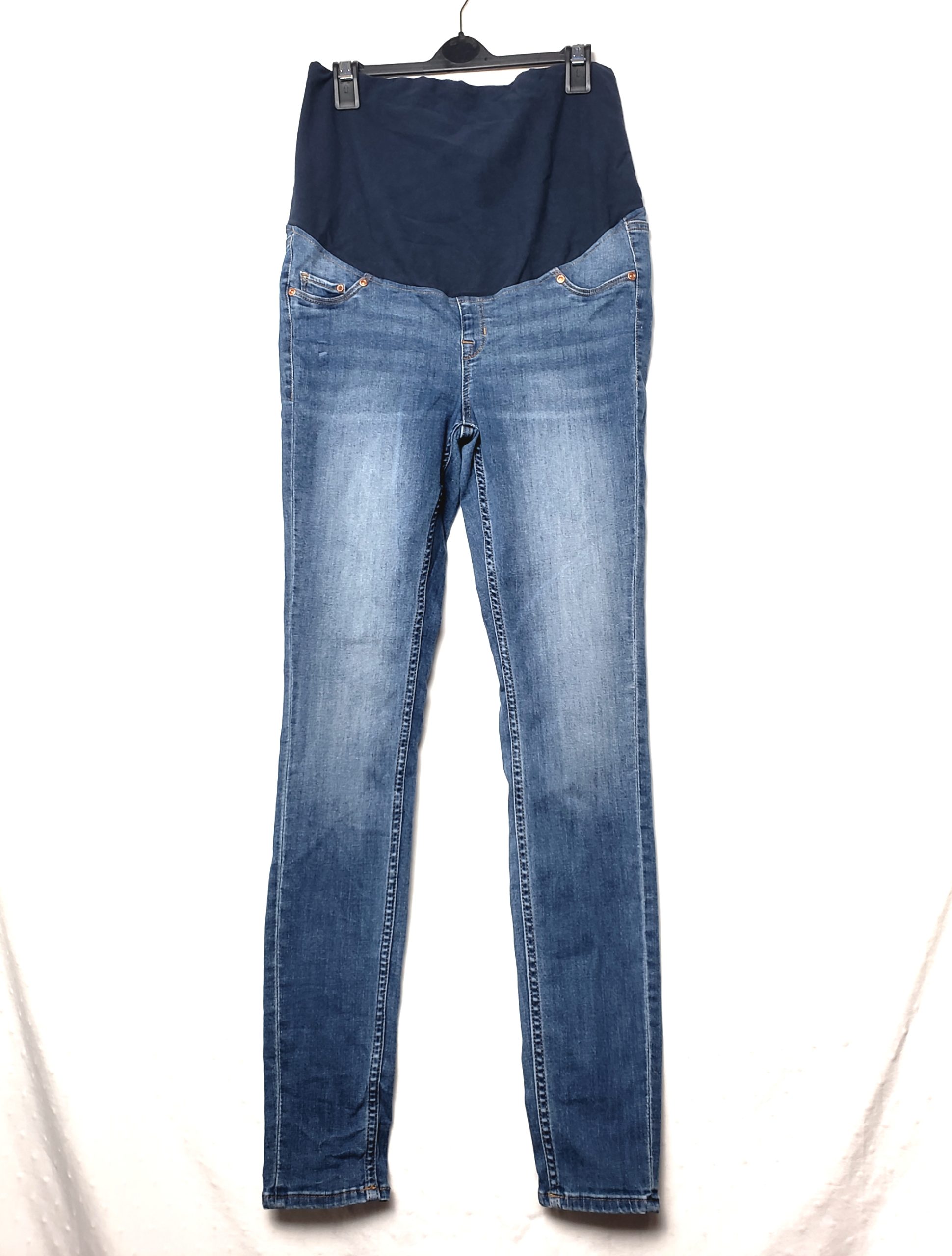 Стильні джинси для вагітних H&M Mama - елегантний синій денім у ідеальному стані 1 Стильні джинси для вагітних H&M Mama - елегантний синій денім у ідеальному стані