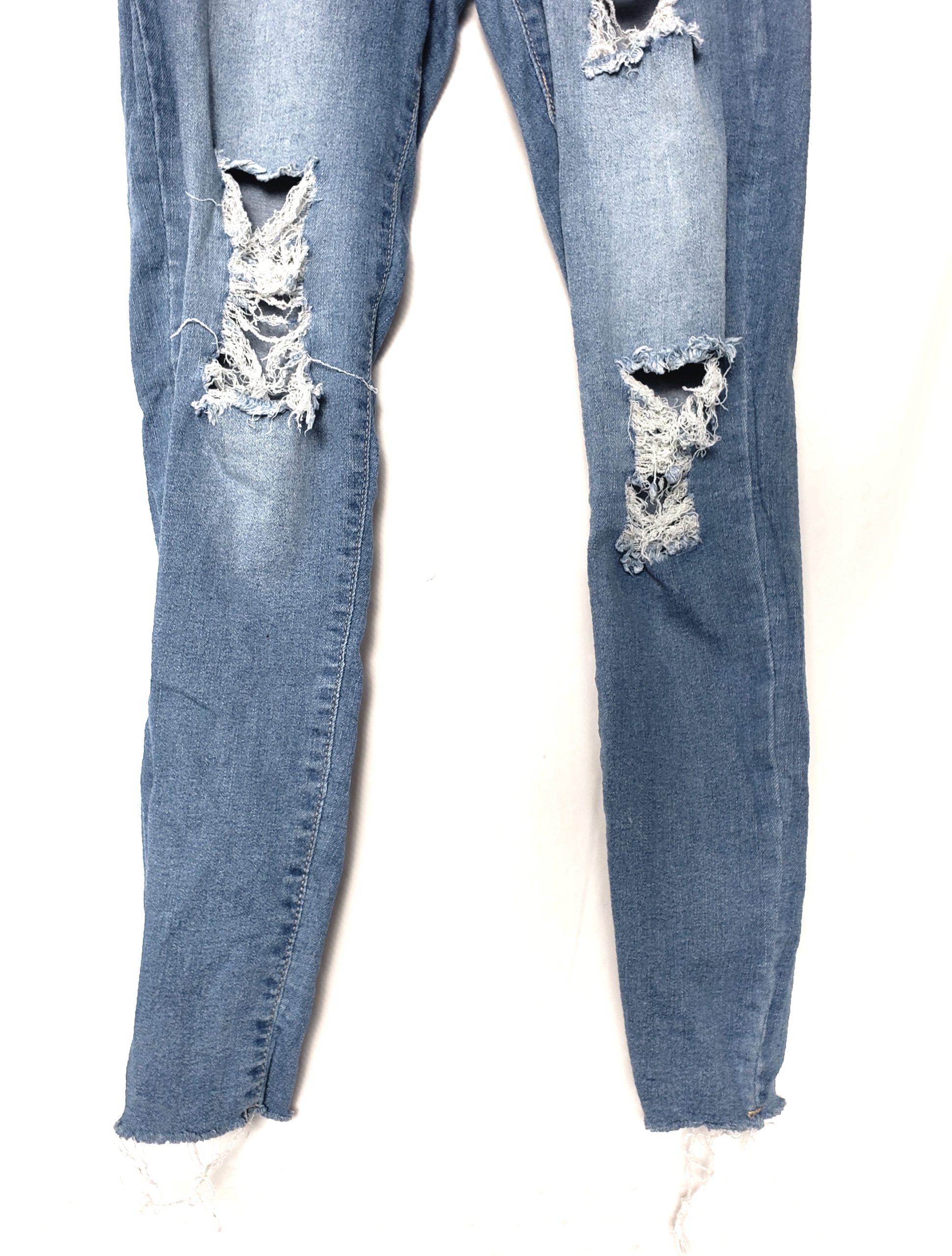 Стильні рвані джинси SHEIN - модний синій з елегантними потертостями 3 Стильні рвані джинси SHEIN - модний синій з елегантними потертостями - Зображення 3