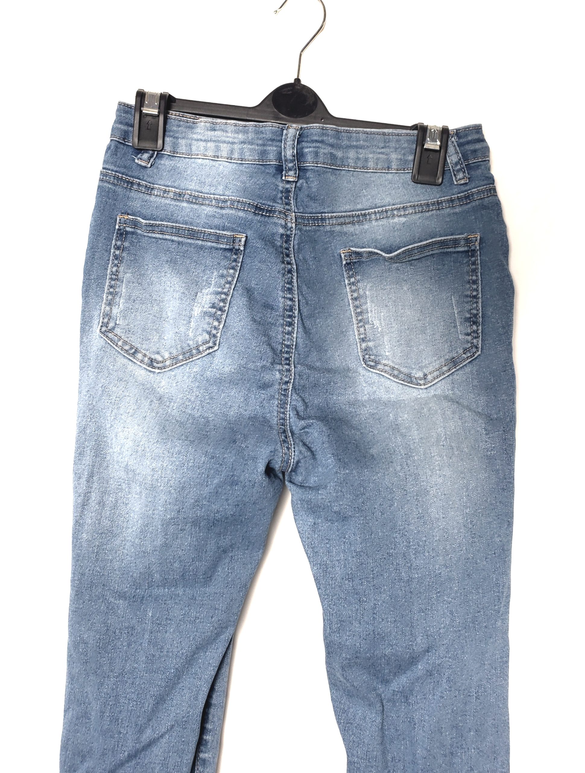 Стильні рвані джинси SHEIN - модний синій з елегантними потертостями 5 Стильні рвані джинси SHEIN - модний синій з елегантними потертостями - Зображення 5