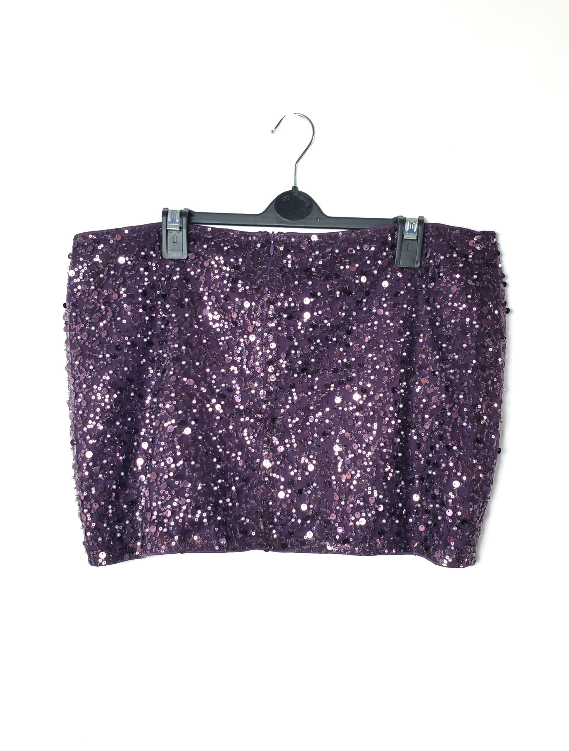 Стильна фіолетова спідниця з паєтками - елегантний вечірній образ для модних жінок 2 Стильна фіолетова спідниця з паєтками - елегантний вечірній образ для модних жінок - Зображення 2