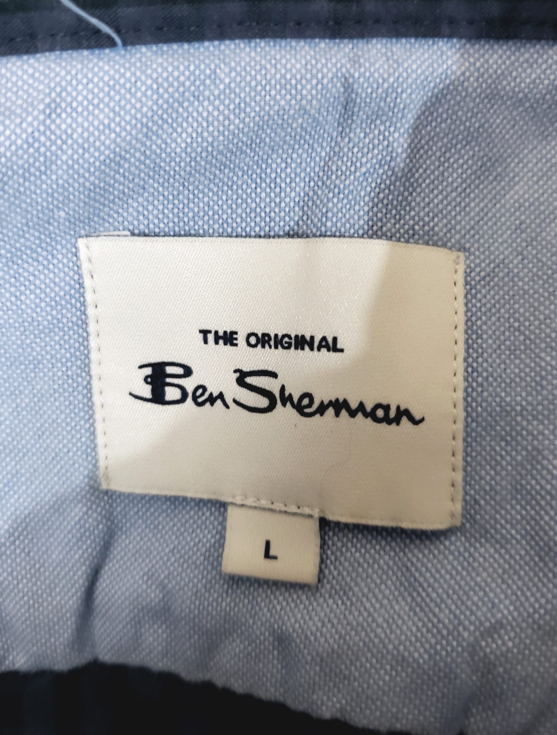 Чоловіча сорочка Ben Sherman в клітинку з коротким рукавом - літня casual сорочка синього кольору 7 Чоловіча сорочка Ben Sherman в клітинку з коротким рукавом - літня casual сорочка синього кольору - Зображення 7