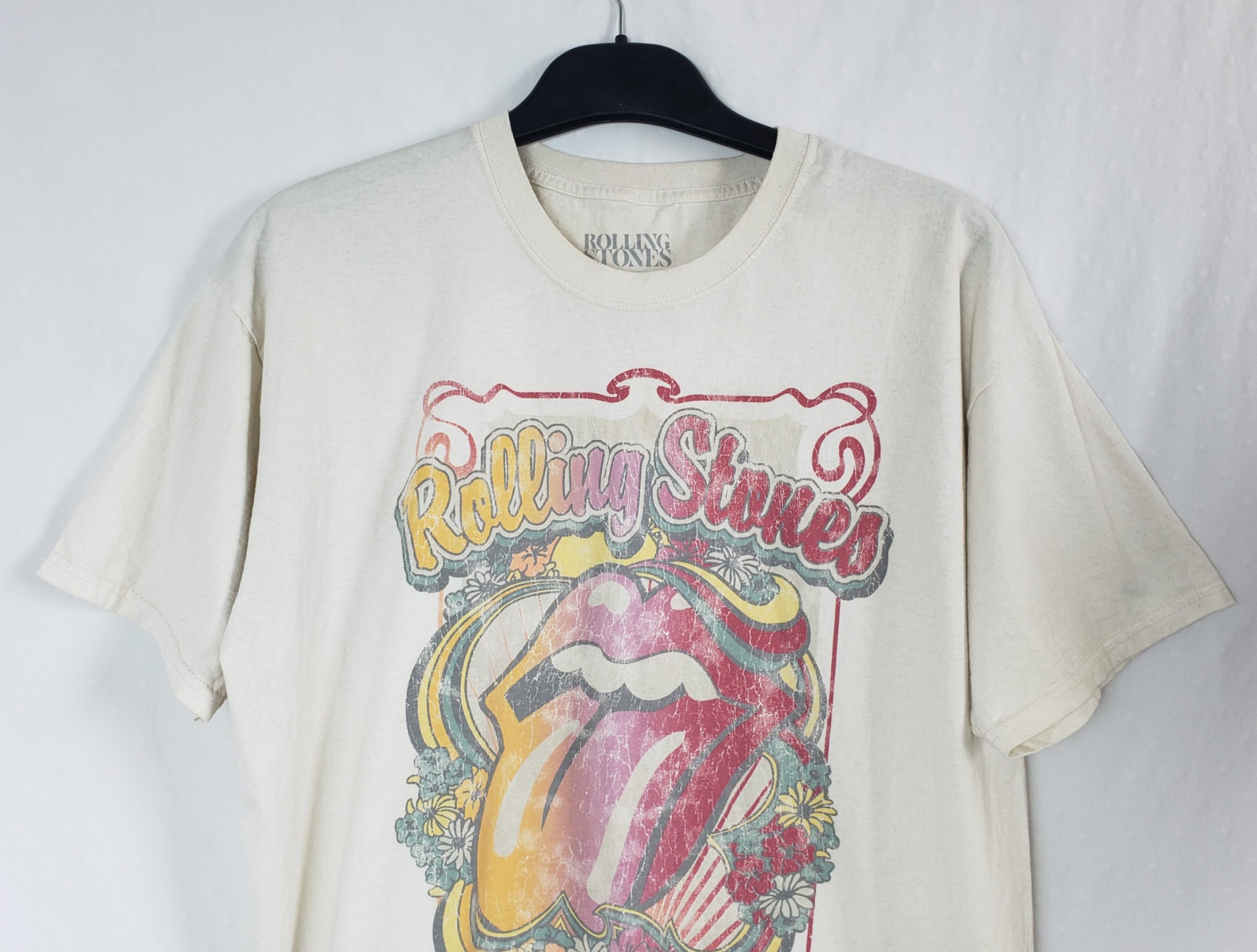 Стильна вінтажна футболка Rolling Stones - модний рок принт, елегантний білий дизайн 5 Стильна вінтажна футболка Rolling Stones - модний рок принт, елегантний білий дизайн - Зображення 5