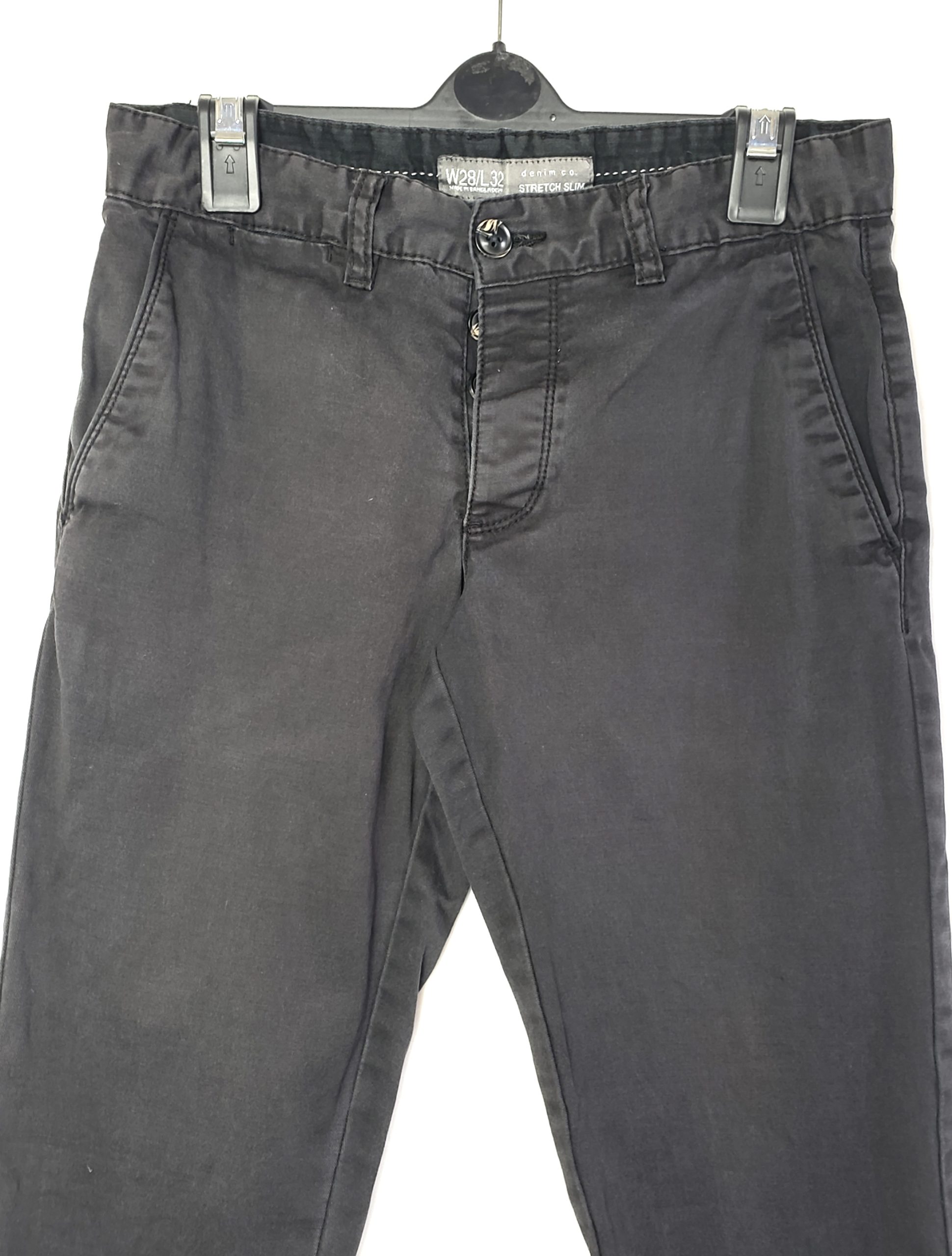 Чорні чоловічі штани Denim Co в ідеальному стані - класичні брюки 2 Чорні чоловічі штани Denim Co в ідеальному стані - класичні брюки - Зображення 2