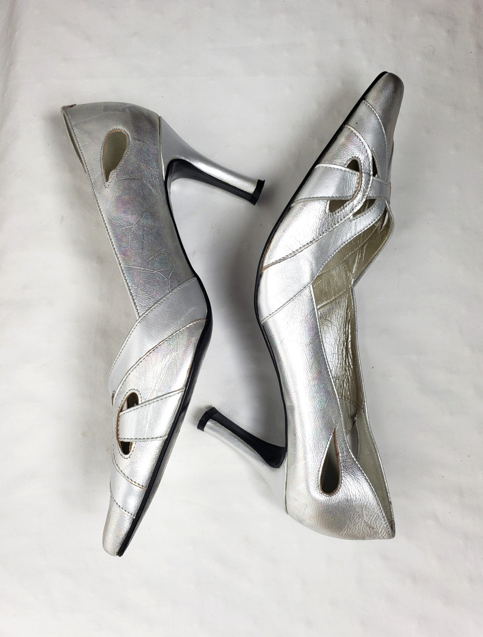 Срібні літні туфлі Orlando 39/40 розмір - елегантне взуття для особливих випадків та повсякденного носіння 5 Срібні літні туфлі Orlando 39/40 розмір - елегантне взуття для особливих випадків та повсякденного носіння - Зображення 5