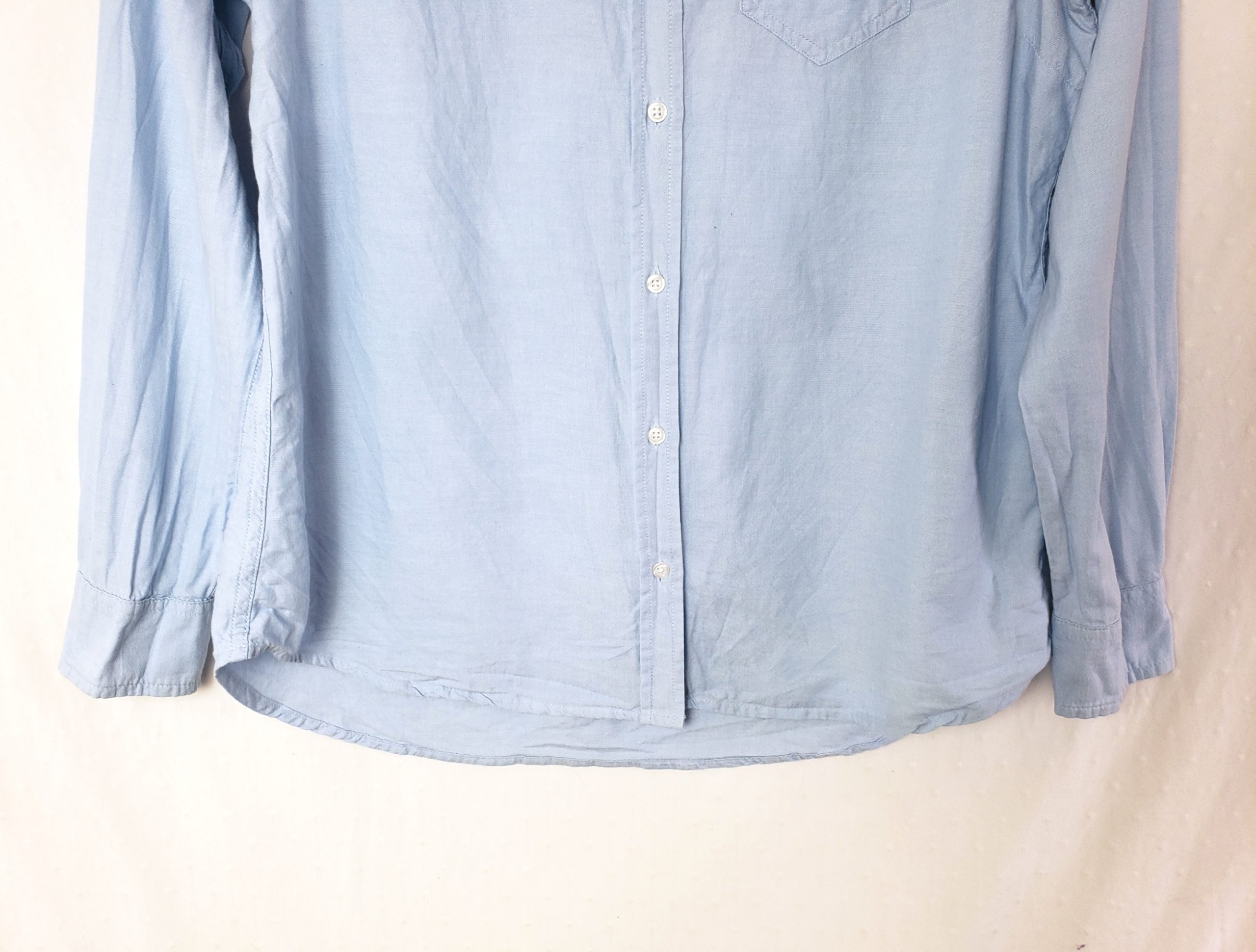 Стильна бакитна сорочка GAP - елегантний бавовняний тренд для модного образу 3 Стильна бакитна сорочка GAP - елегантний бавовняний тренд для модного образу - Зображення 3