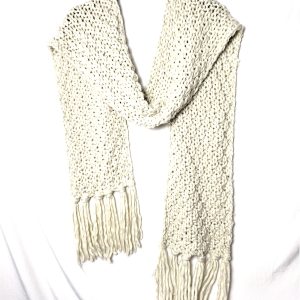 Стильний шарф слонова кістка - елегантний акриловий аксесуар модний тренд 250см