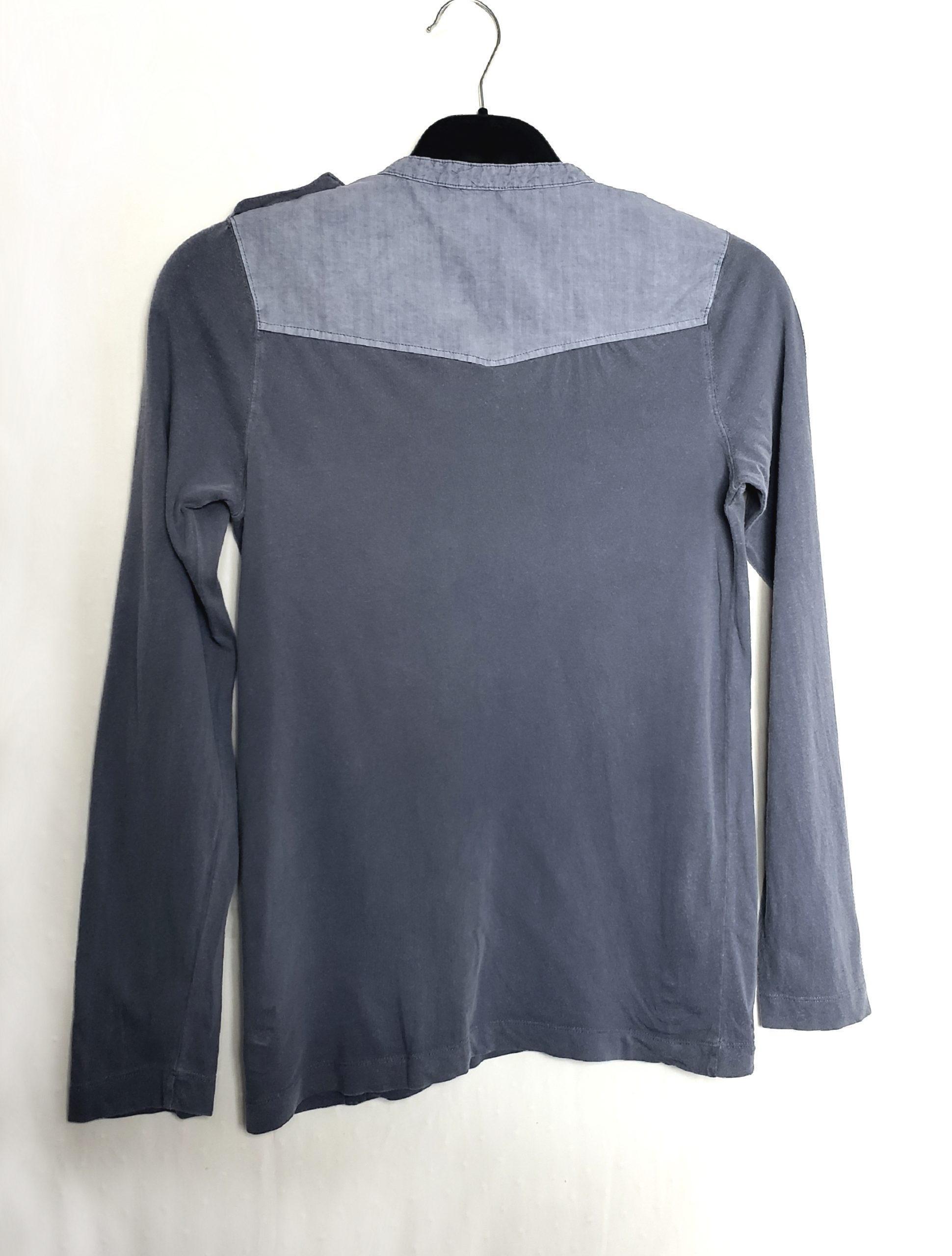 Сіра бавовняна сорочка з довгим рукавом - повсякденний стиль для офісу та відпочинку 2 Сіра бавовняна сорочка з довгим рукавом - повсякденний стиль для офісу та відпочинку - Зображення 2