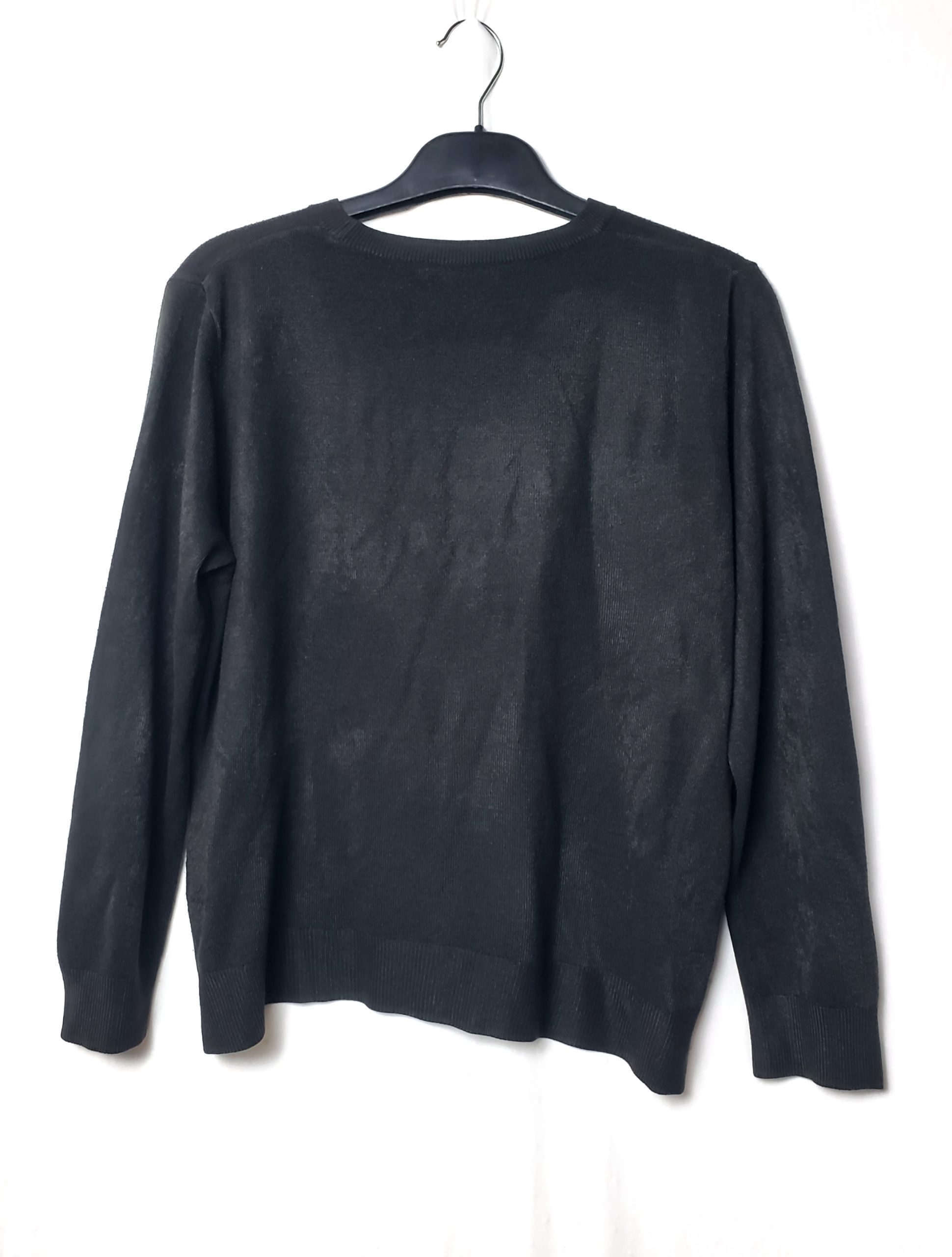 Чорний акриловий светр M&S Collection розмір 46 - вживаний одяг в ідеальному стані 2 Чорний акриловий светр M&S Collection розмір 46 - вживаний одяг в ідеальному стані - Зображення 2