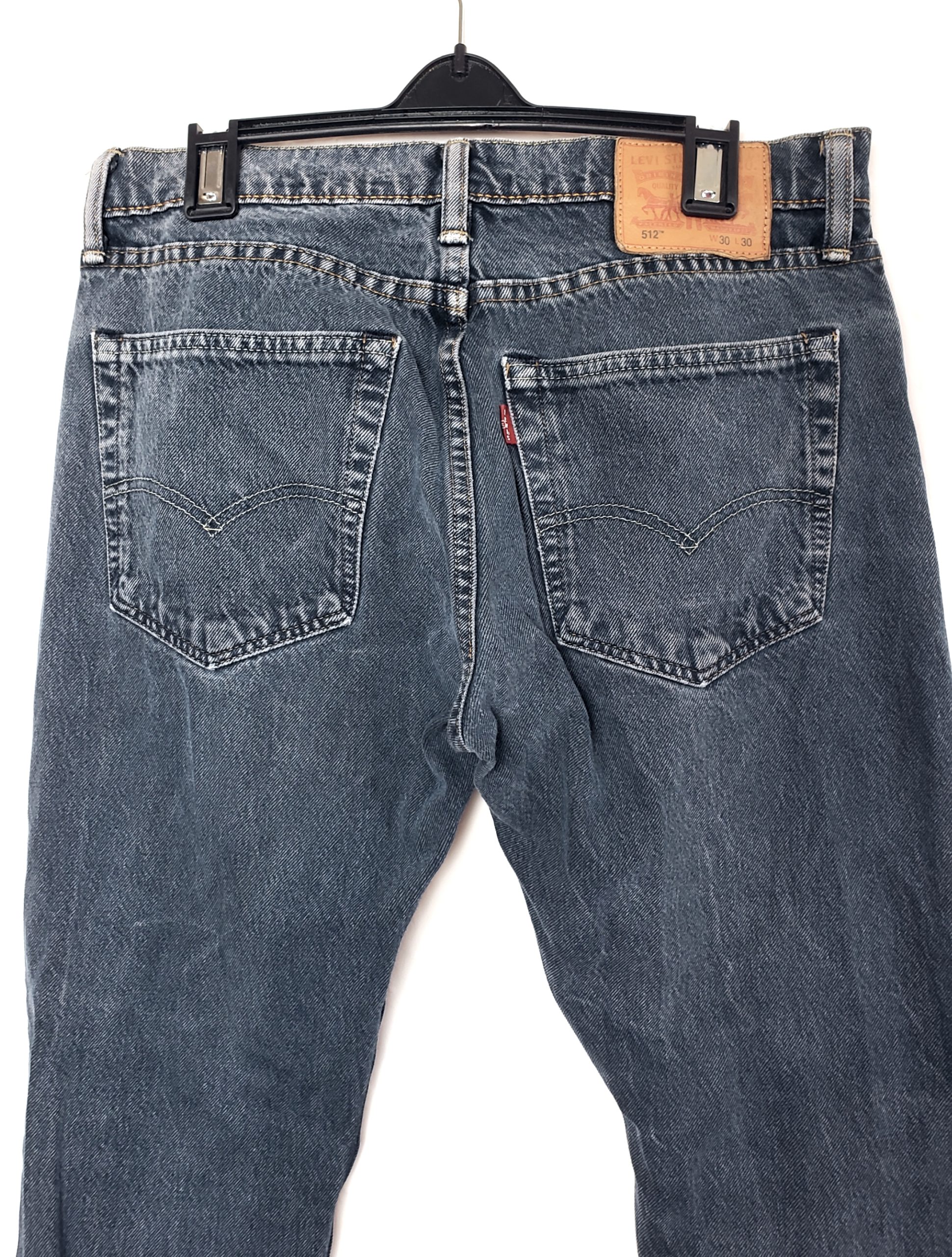 Джинси Levi's 512 чоловічі сині вживані - класичні джинси з бавовни та еластану в ідеальному стані 4 Джинси Levi's 512 чоловічі сині вживані - класичні джинси з бавовни та еластану в ідеальному стані - Зображення 4