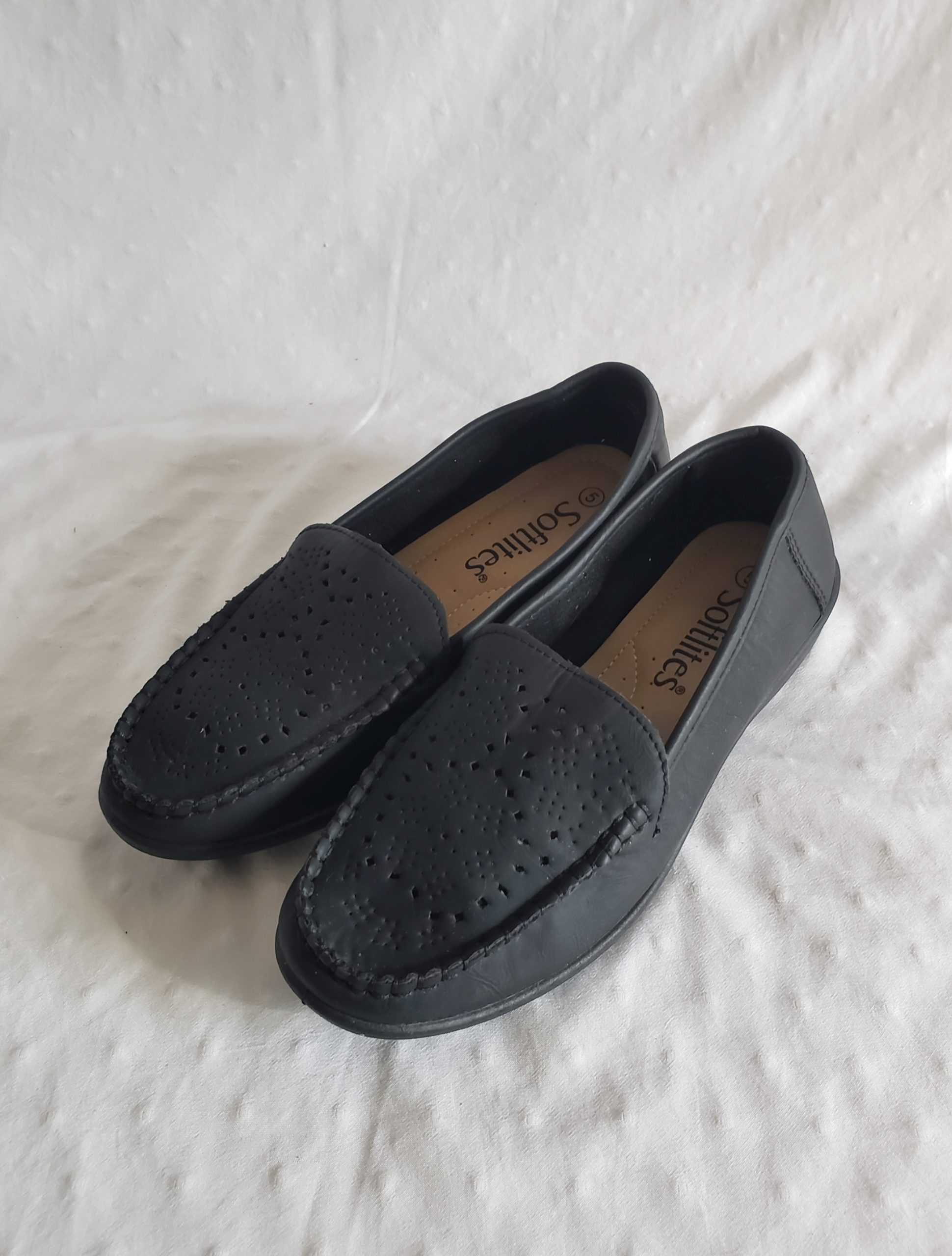 Чорні жіночі мокасини Softlites 38 розмір - шкіряне взуття для літа та осені 8 Чорні жіночі мокасини Softlites 38 розмір - шкіряне взуття для літа та осені - Зображення 8